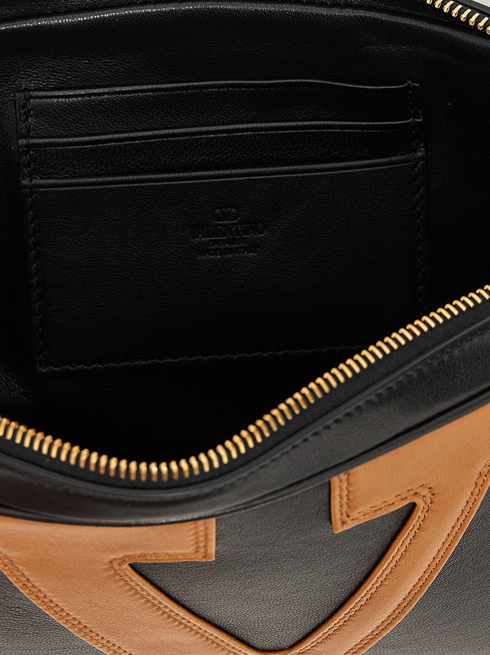 Lamb Leather Clutch Men's Bag - Valentino Garavani - Modalova