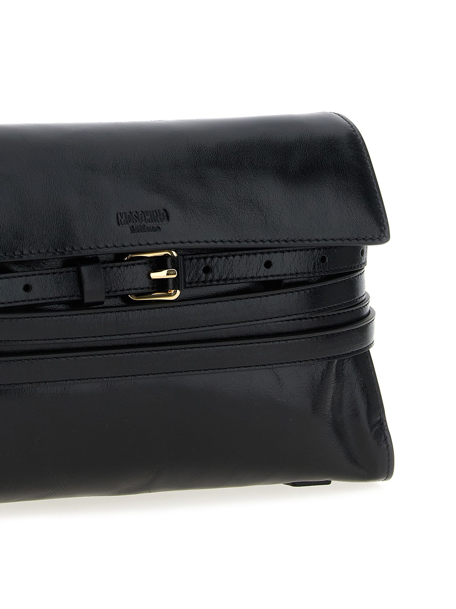 Leather Crossbody Women's Bag - Moschino - Modalova