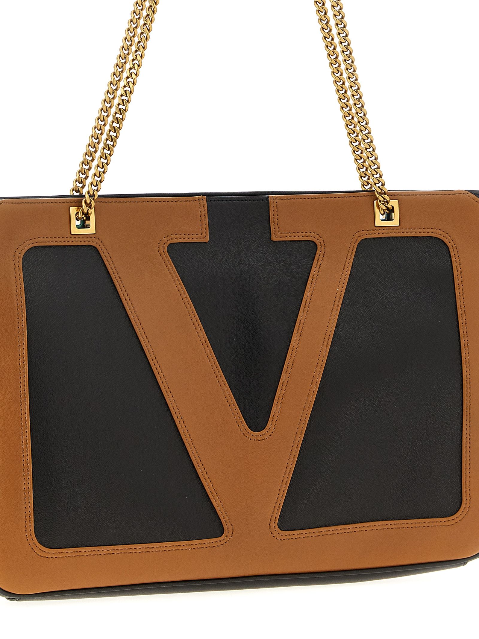 Lamb Leather Tote Bag - Valentino Garavani - Modalova