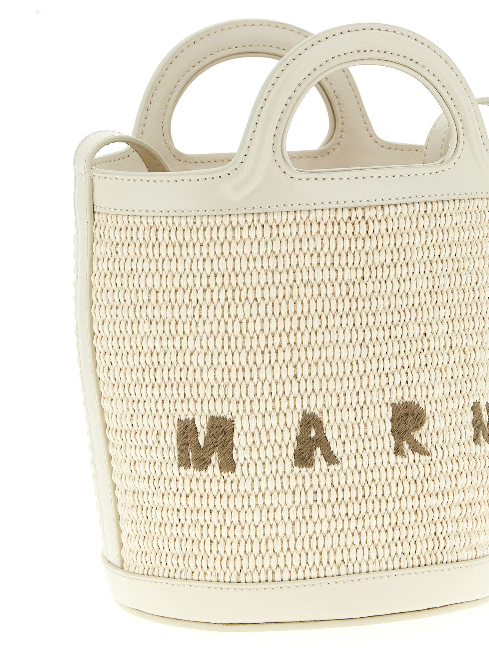 Marni White Cotton Women's Handbag - Marni - Modalova