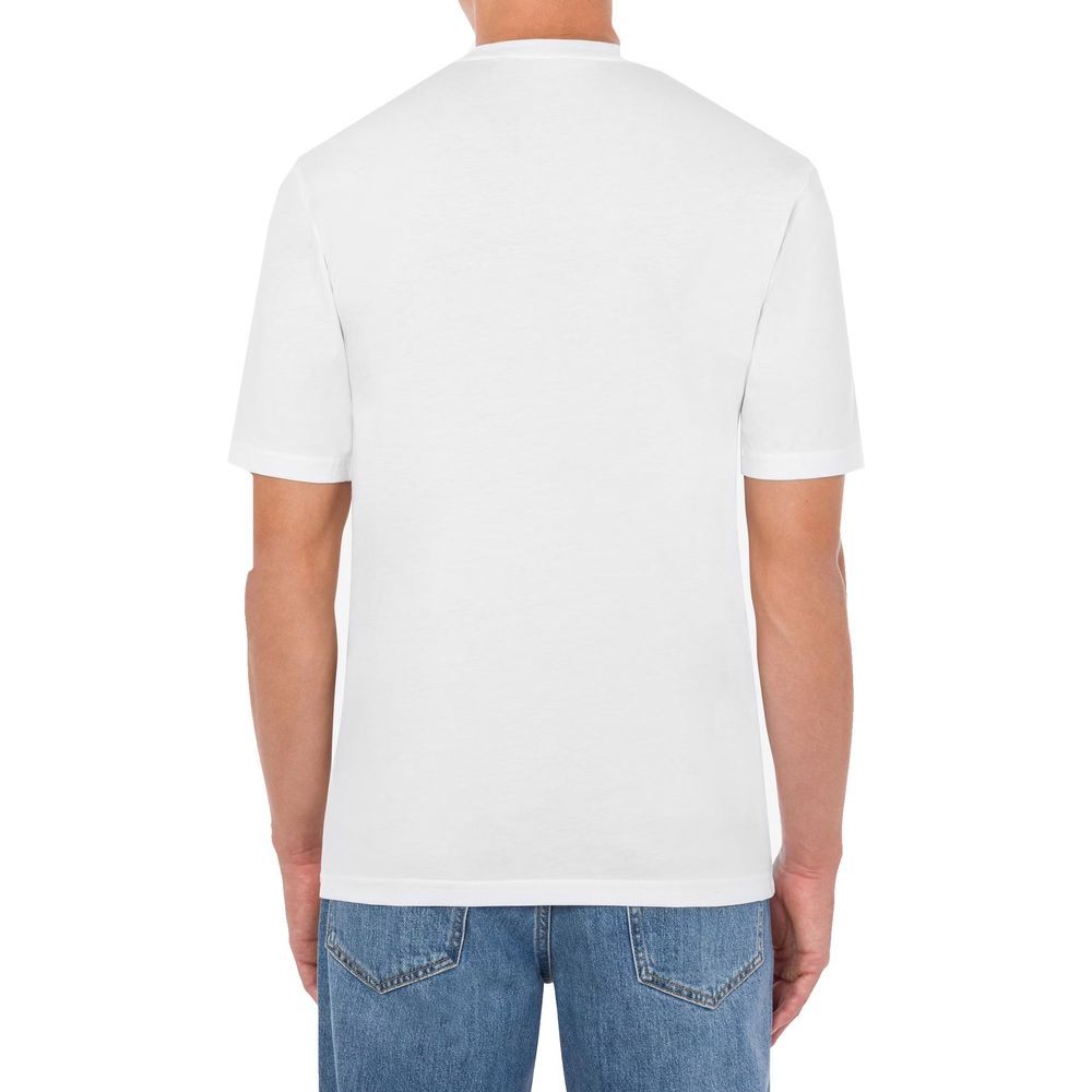 Moschino White Cotton Men's T-Shirt - Moschino - Modalova