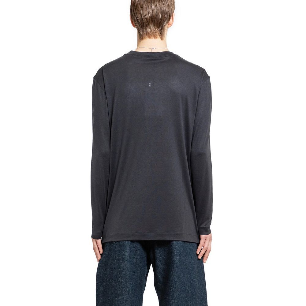 Lemaire Black Silk Men's T-Shirt - Lemaire - Modalova