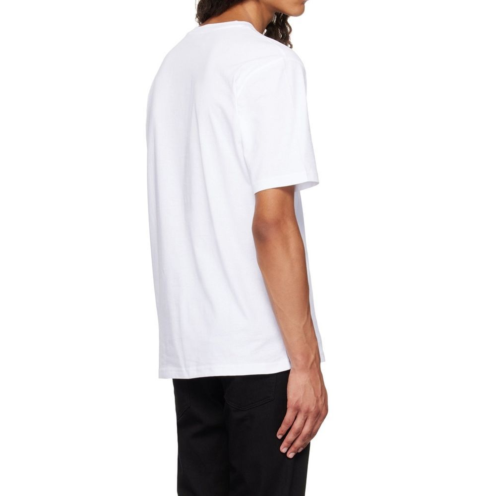 Moschino White Cotton Men's T-Shirt - Moschino - Modalova