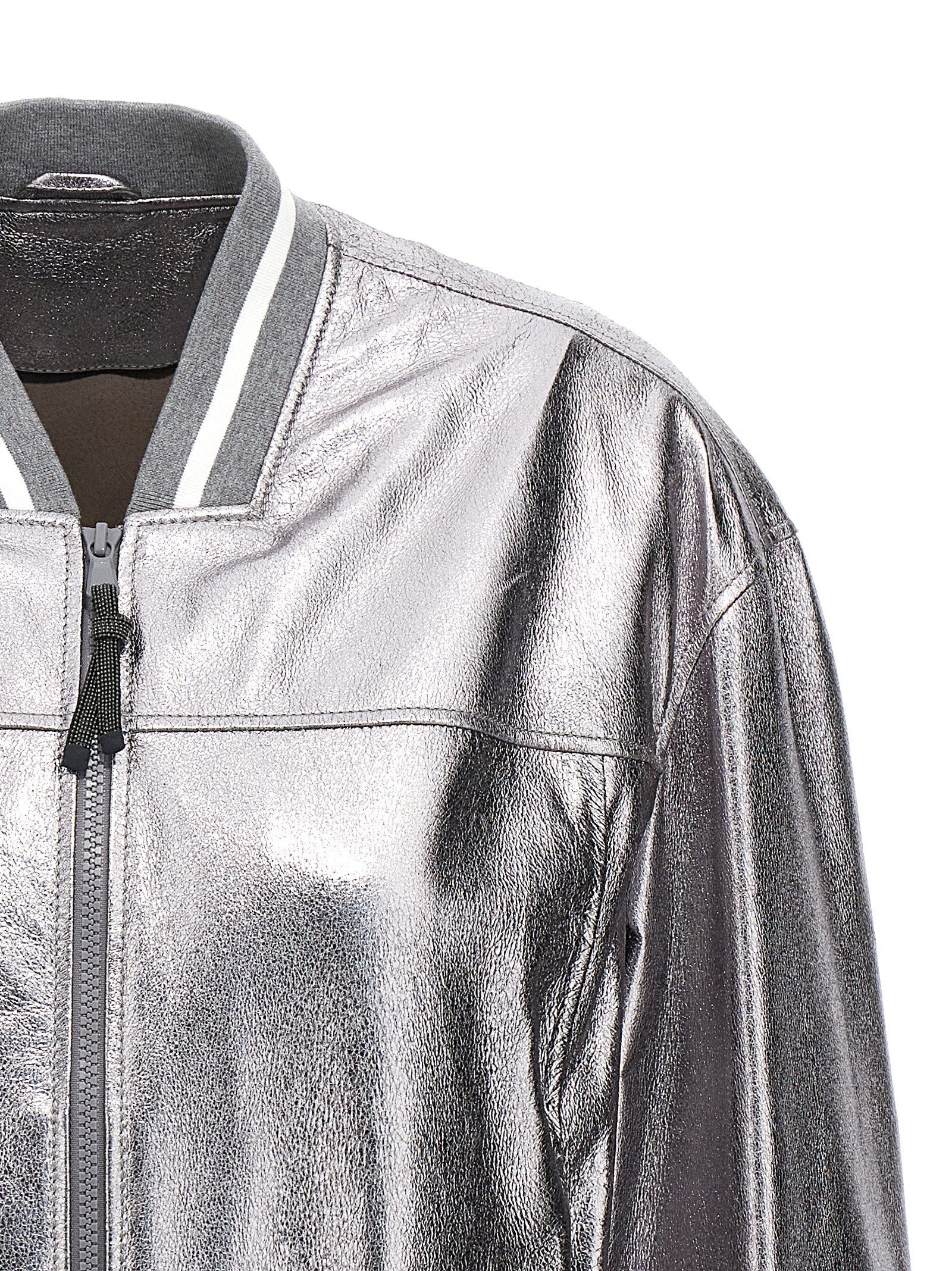 Leather Women's Bomber - Brunello Cucinelli - Modalova