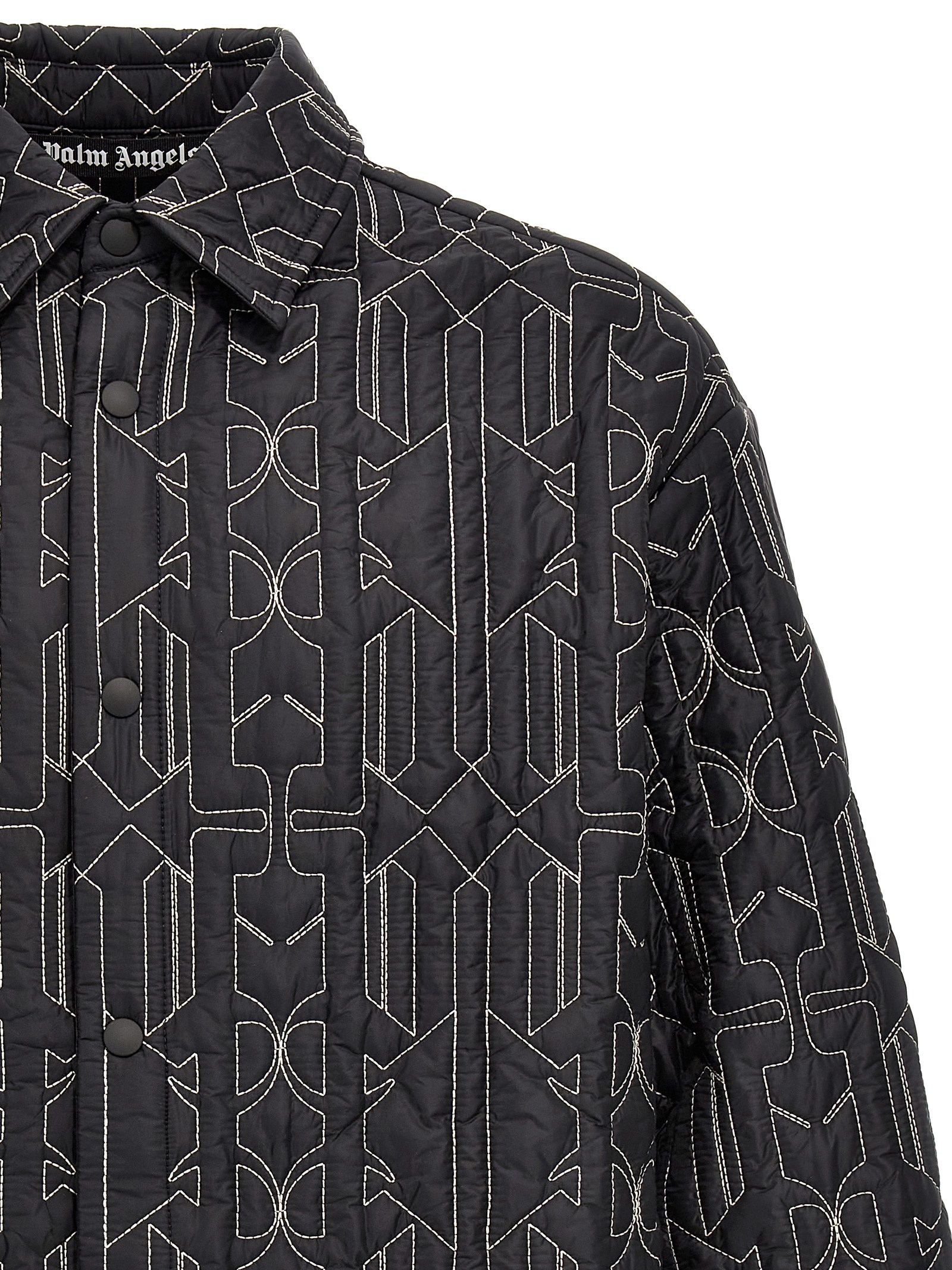 Polyamide Shell Men's Jacket - Palm Angels - Modalova