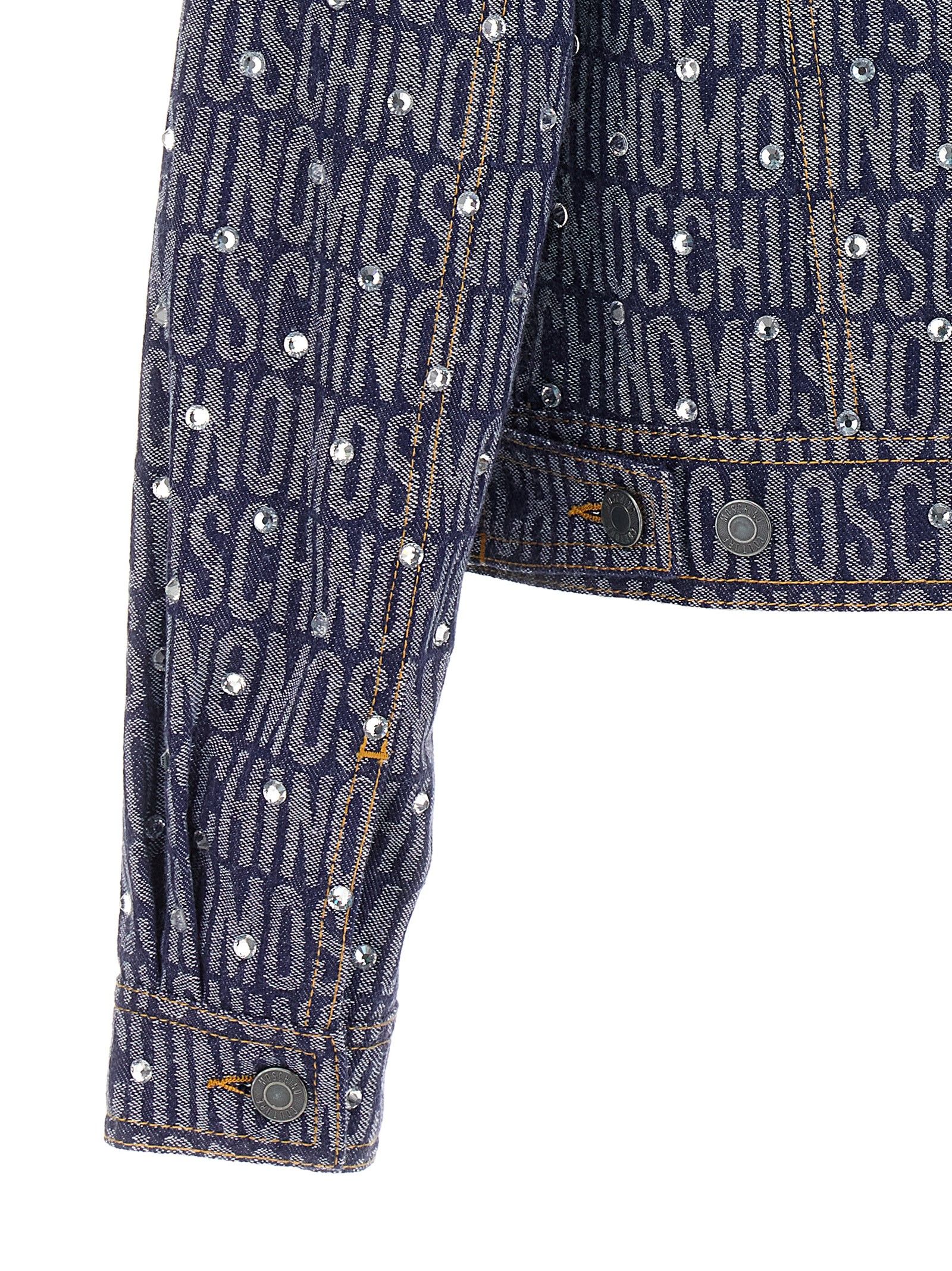 Cotton Denim Women's Jacket - Moschino - Modalova