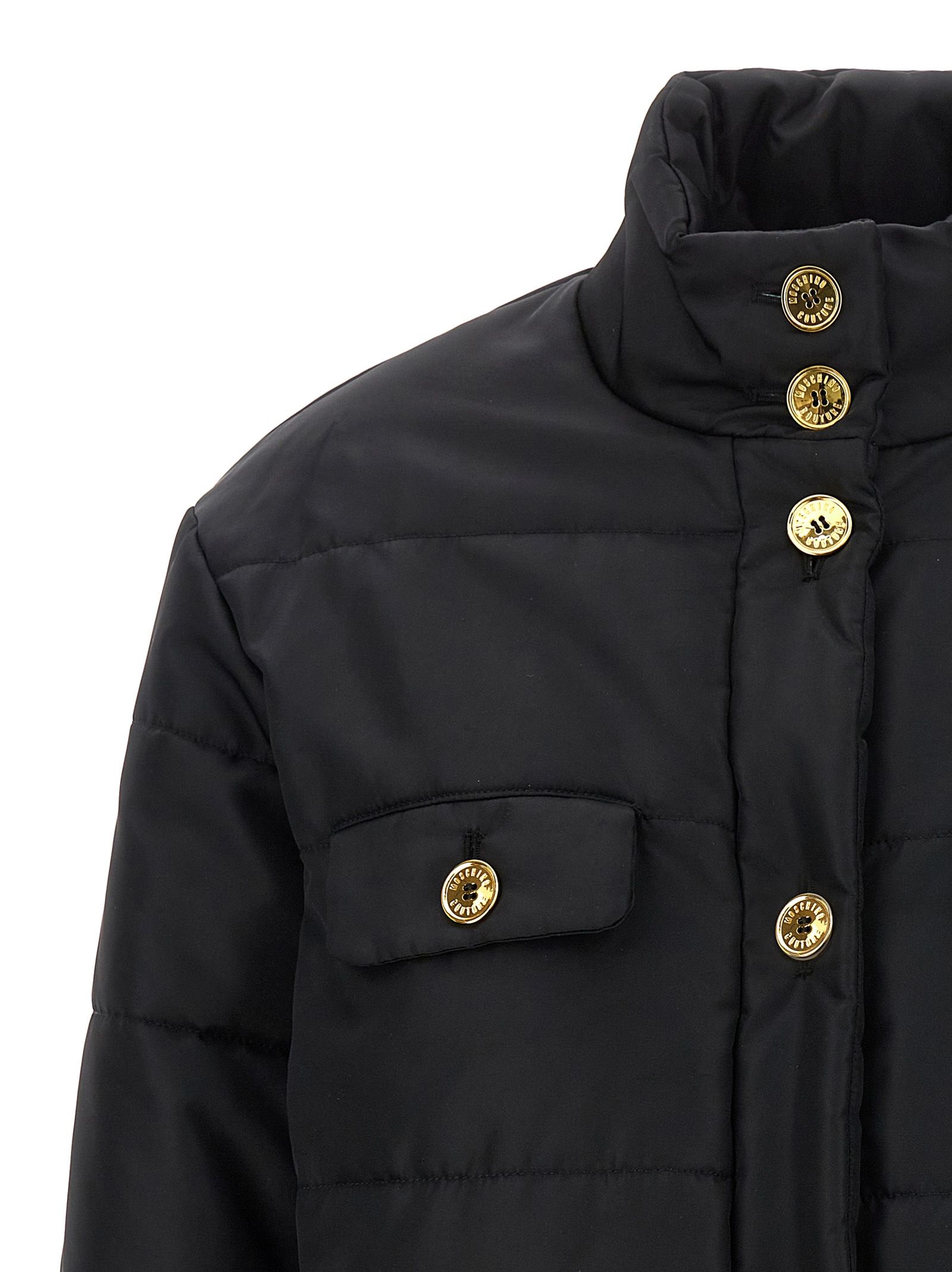 Polyamide Full-Length Women's Jacket - Moschino - Modalova