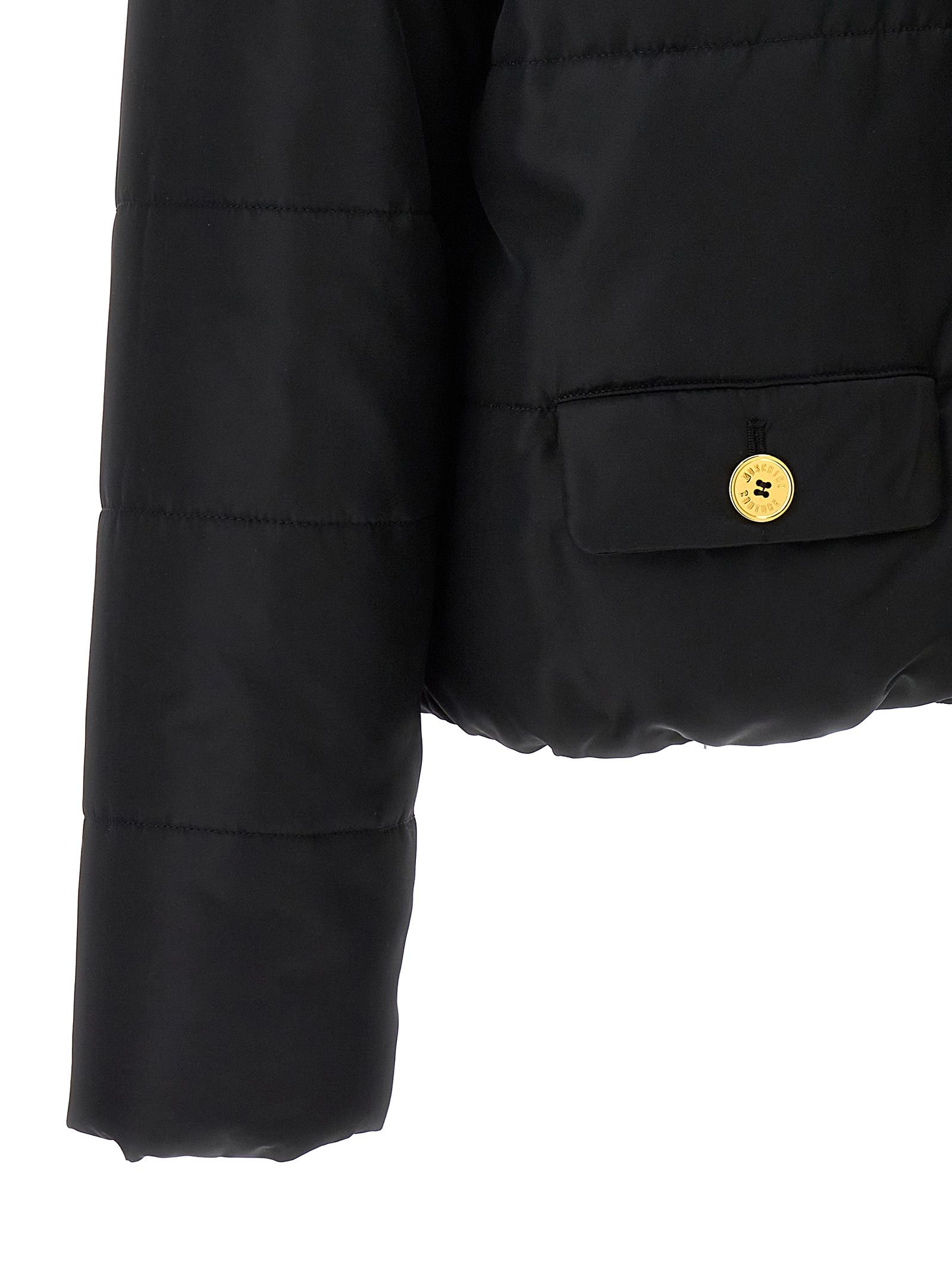 Polyamide Full-Length Women's Jacket - Moschino - Modalova