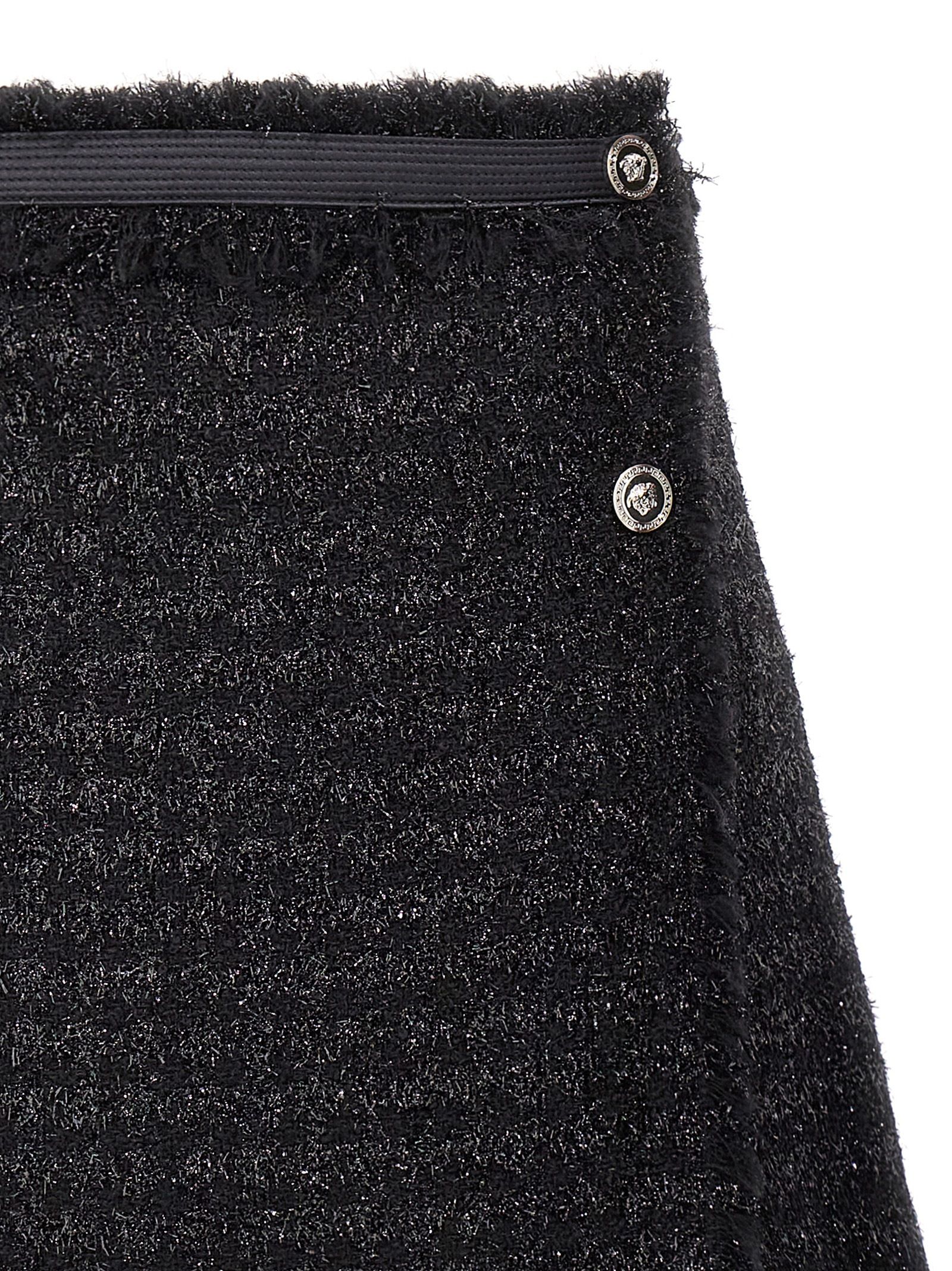 Virgin Wool Long Women's Skirt - Versace - Modalova