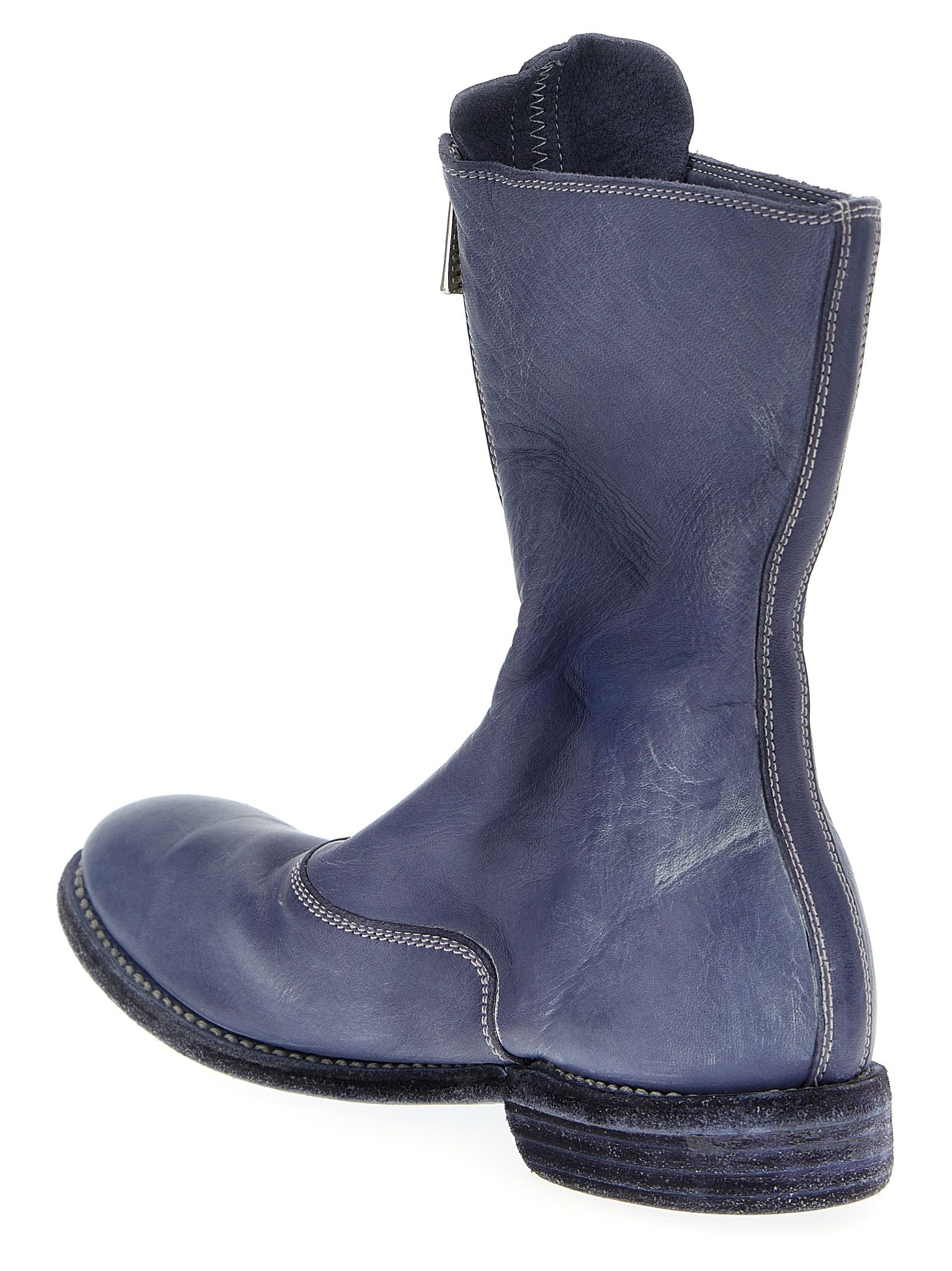 Leather Ankle Women's Boots - Guidi - Modalova