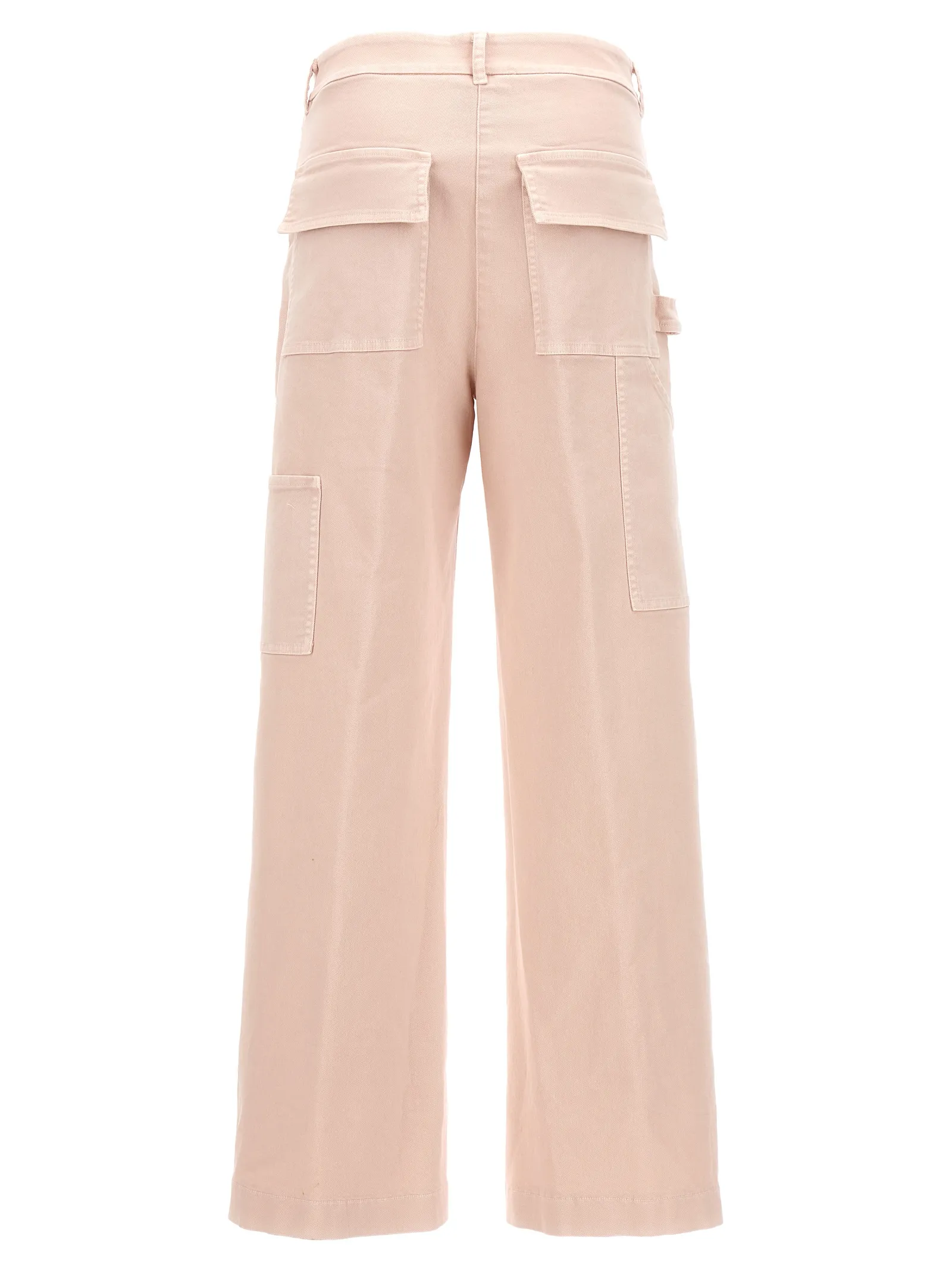 Cotton Cargo Women's Pants - NUDE - Modalova