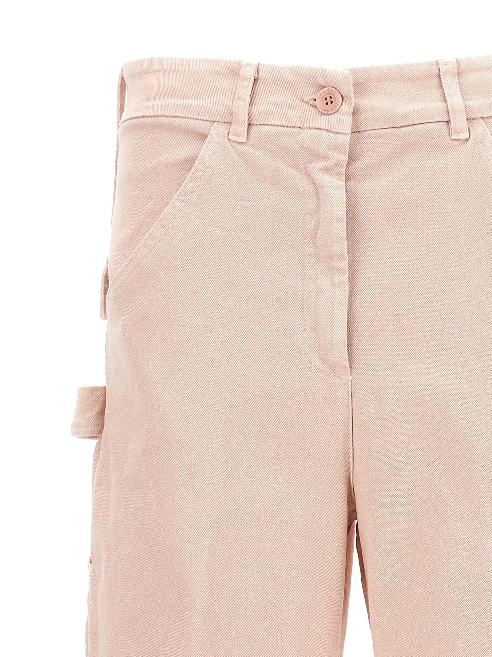 Cotton Cargo Women's Pants - NUDE - Modalova