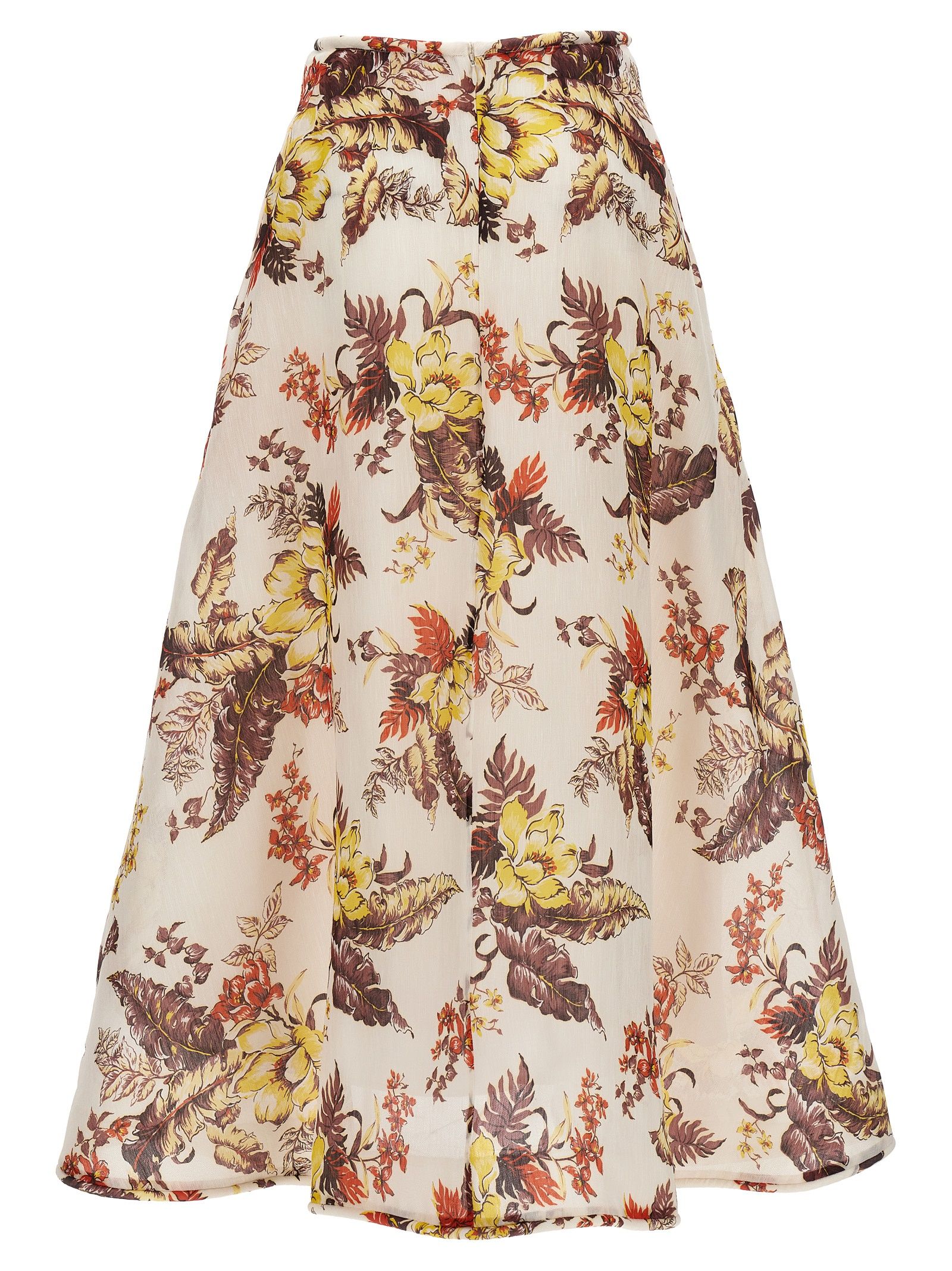 Linen Midi Women's Skirt - Zimmermann - Modalova
