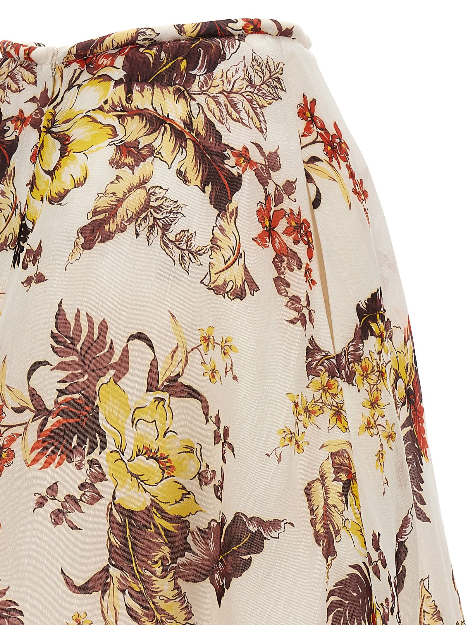 Linen Midi Women's Skirt - Zimmermann - Modalova