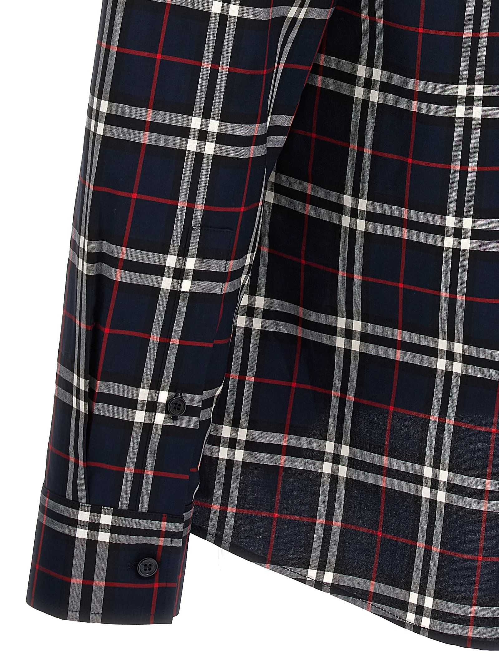 Burberry Blue Cotton Men's Blouse - Burberry - Modalova