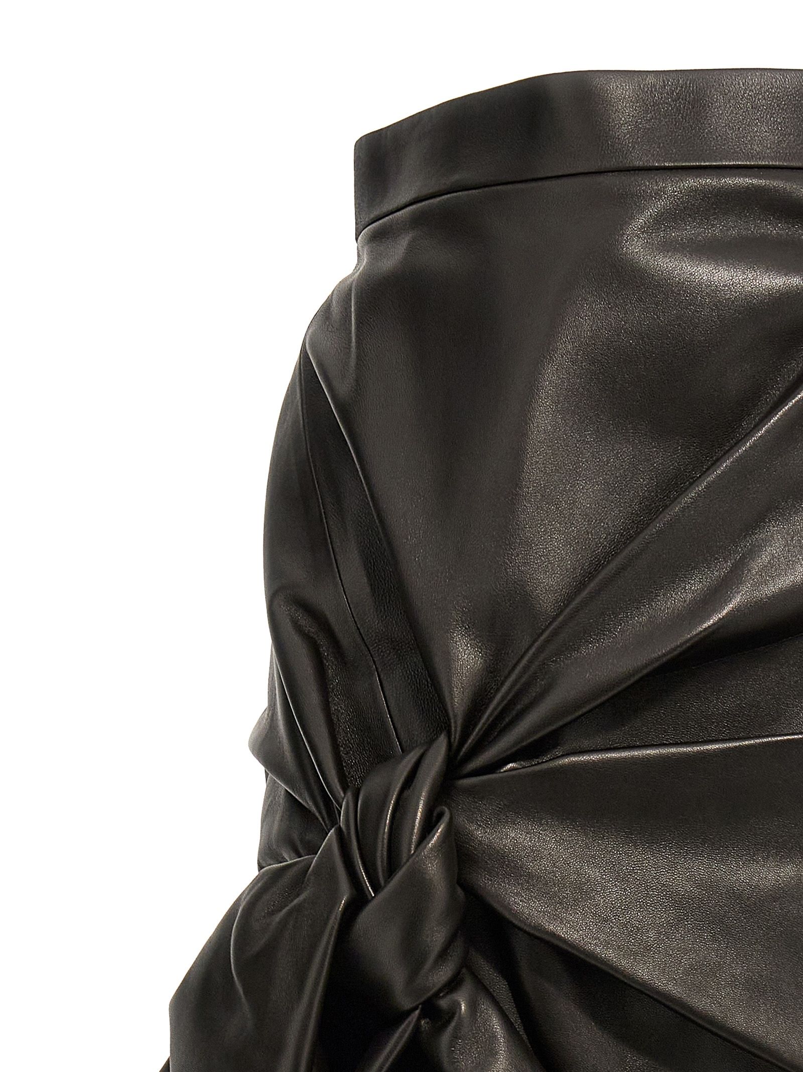 Lamb Leather Long Women's Skirt - Alexander McQueen - Modalova