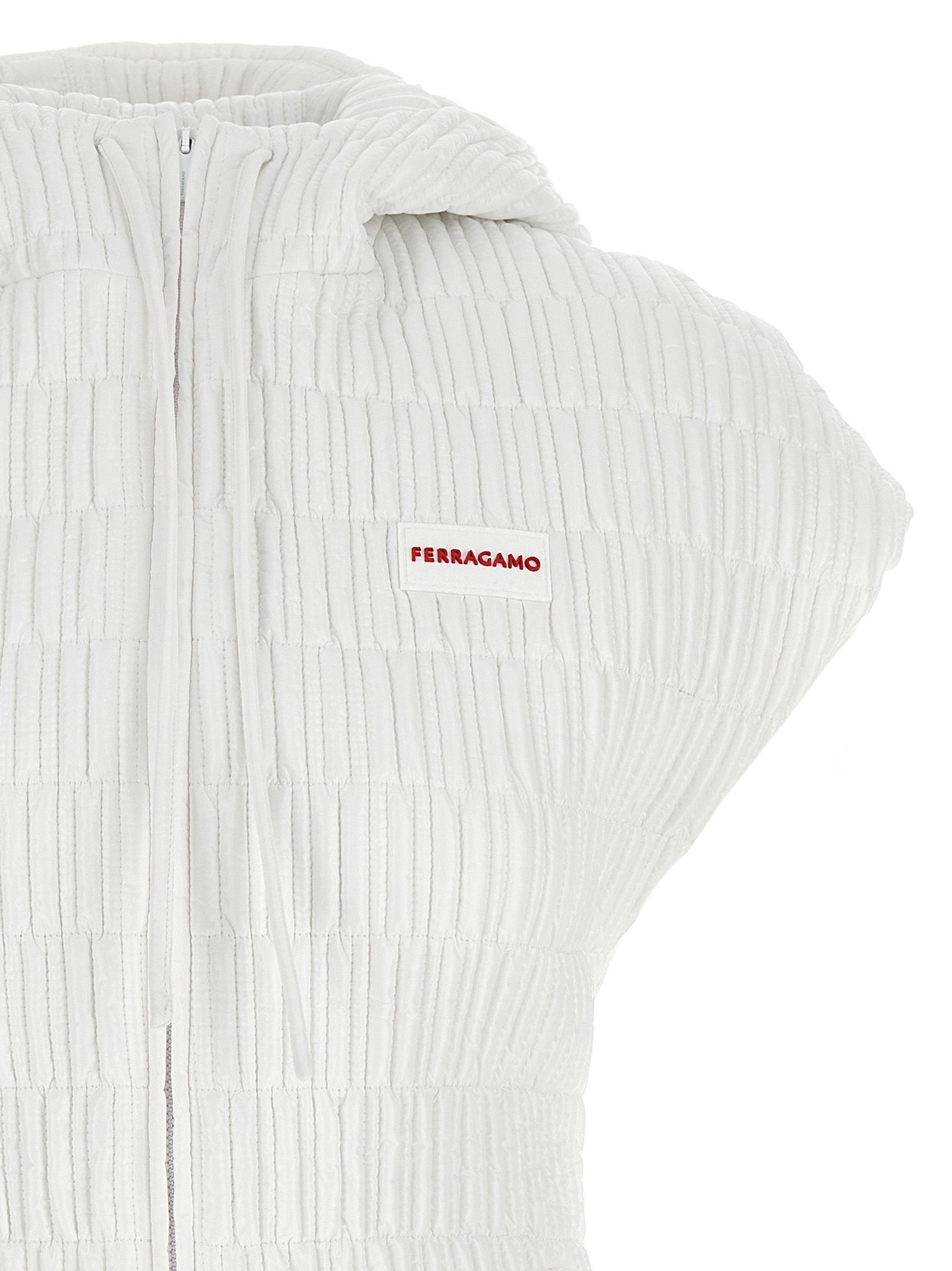 Polyamide Sleeveless Women's Jacket - Ferragamo - Modalova