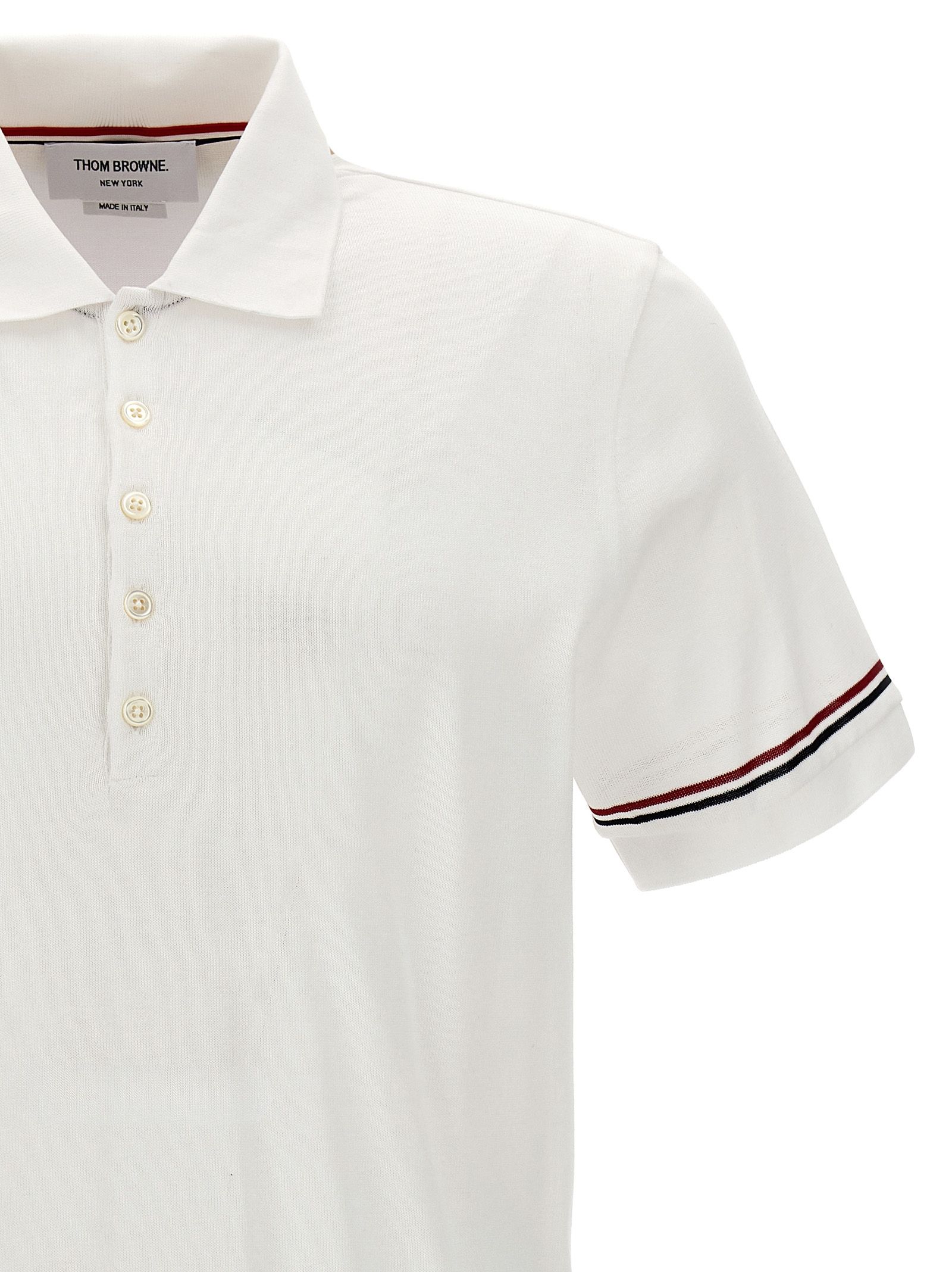 Cotton Polo Men's Shirt - Thom Browne - Modalova