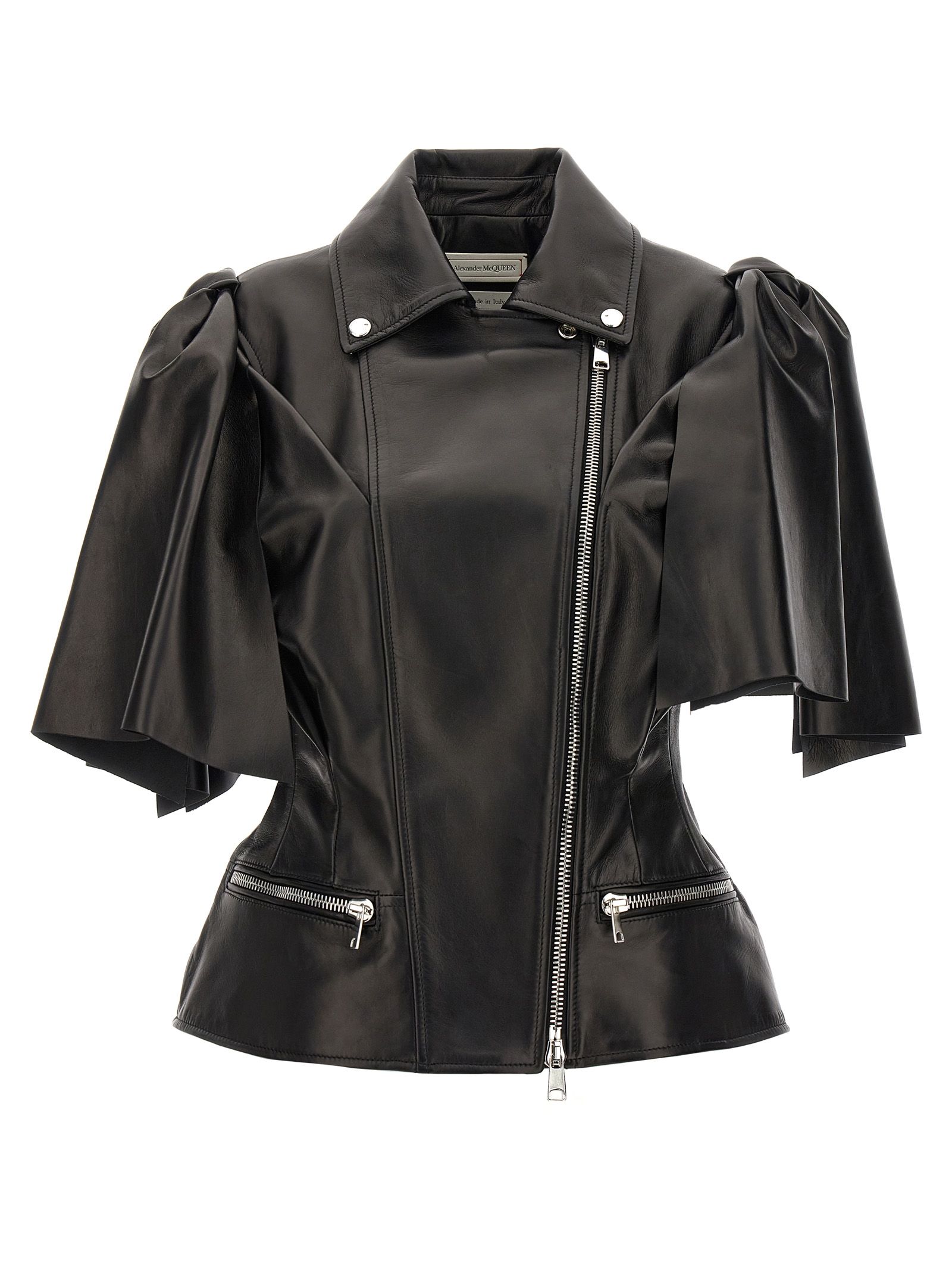 Lamb Leather Sleeveless Women's Jacket - Alexander McQueen - Modalova