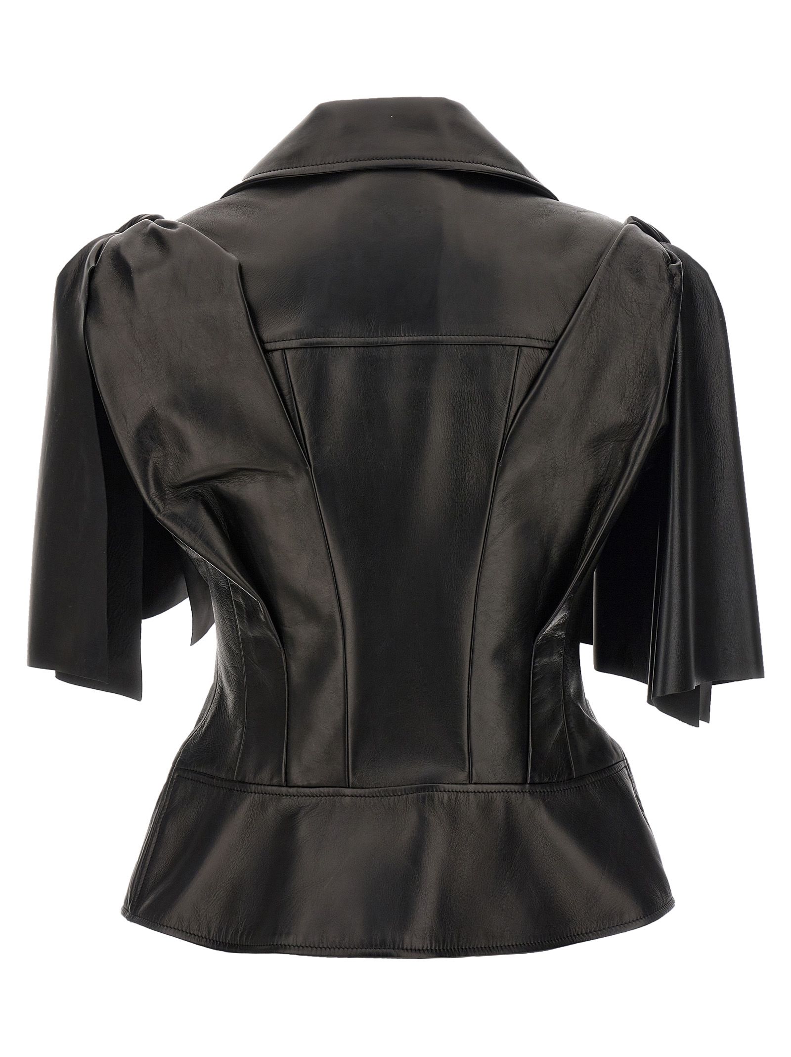 Lamb Leather Sleeveless Women's Jacket - Alexander McQueen - Modalova