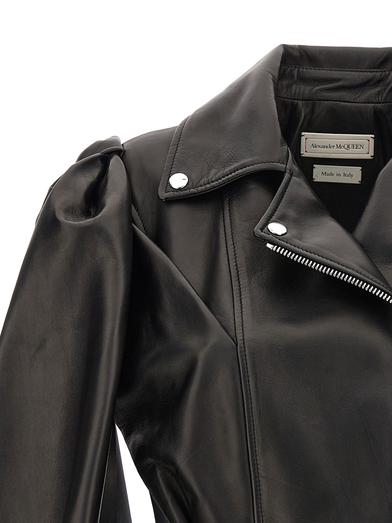 Lamb Leather Sleeveless Women's Jacket - Alexander McQueen - Modalova