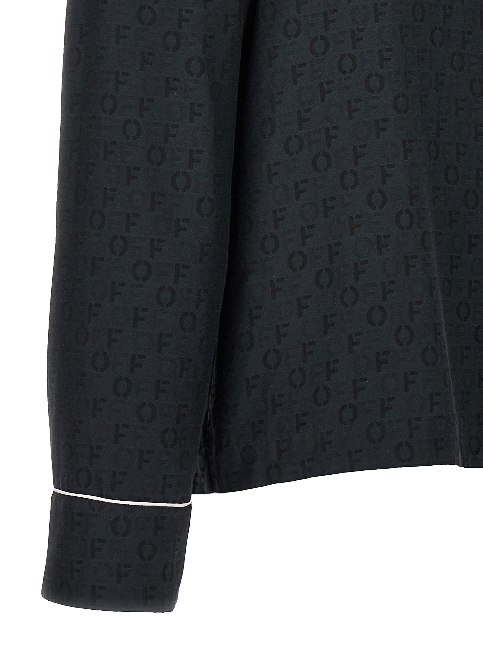 Off-White Black Silk Women's Blouse - Off-White - Modalova