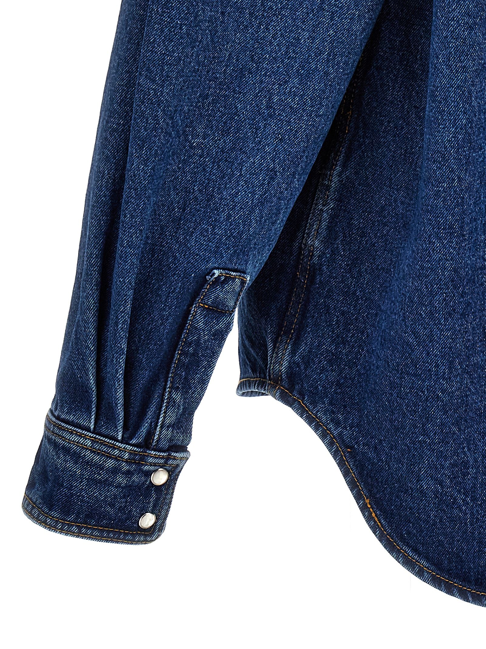 Polyester Denim Men's Jacket - Palm Angels - Modalova