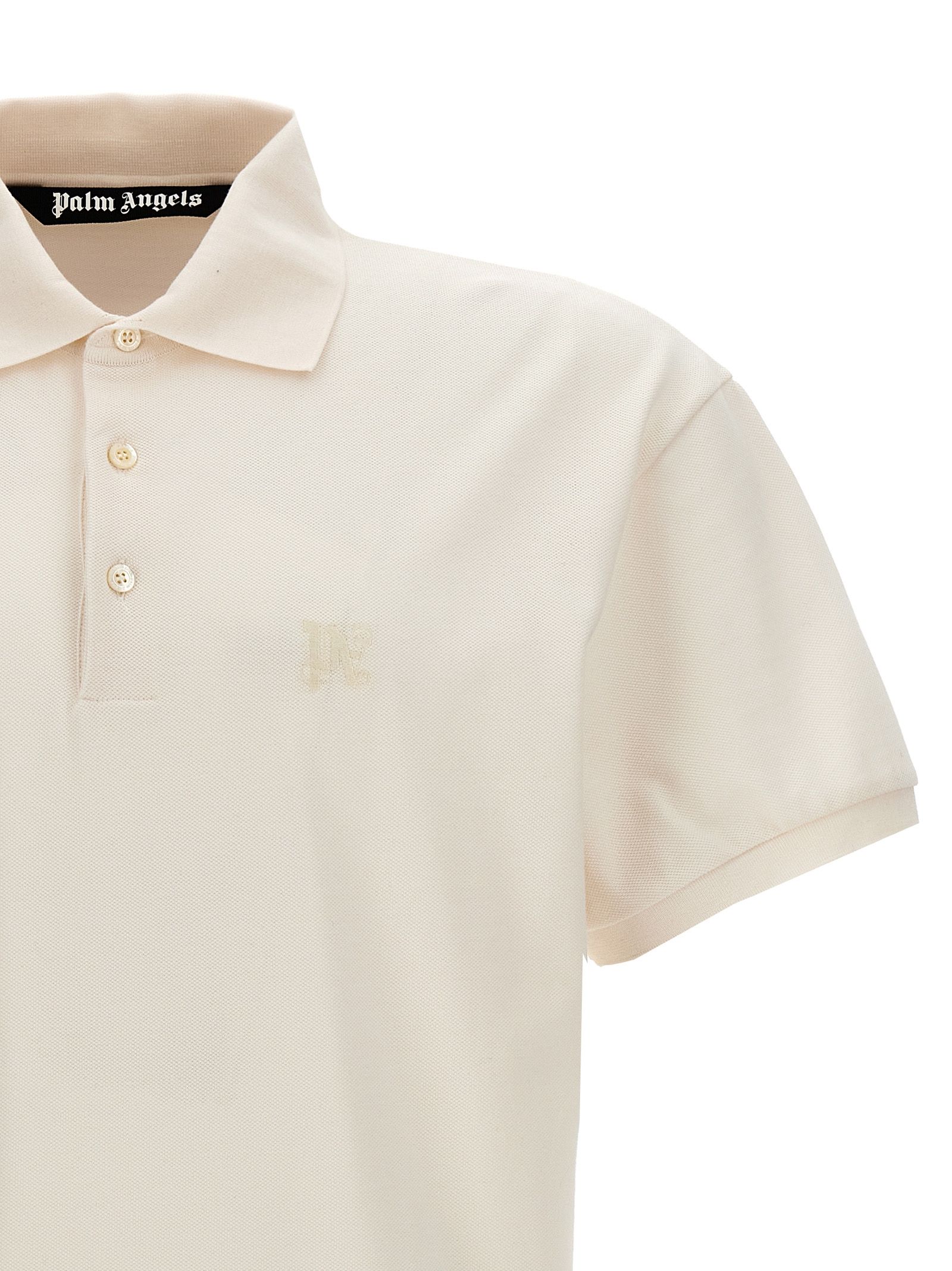 Polyester Polo Men's Shirt - Palm Angels - Modalova