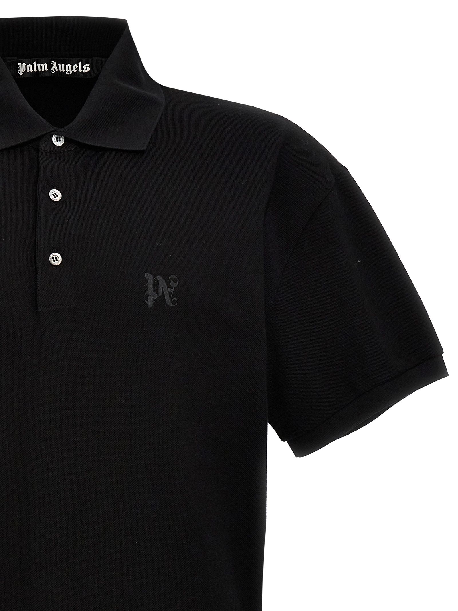 Polyester Polo Men's Shirt - Palm Angels - Modalova