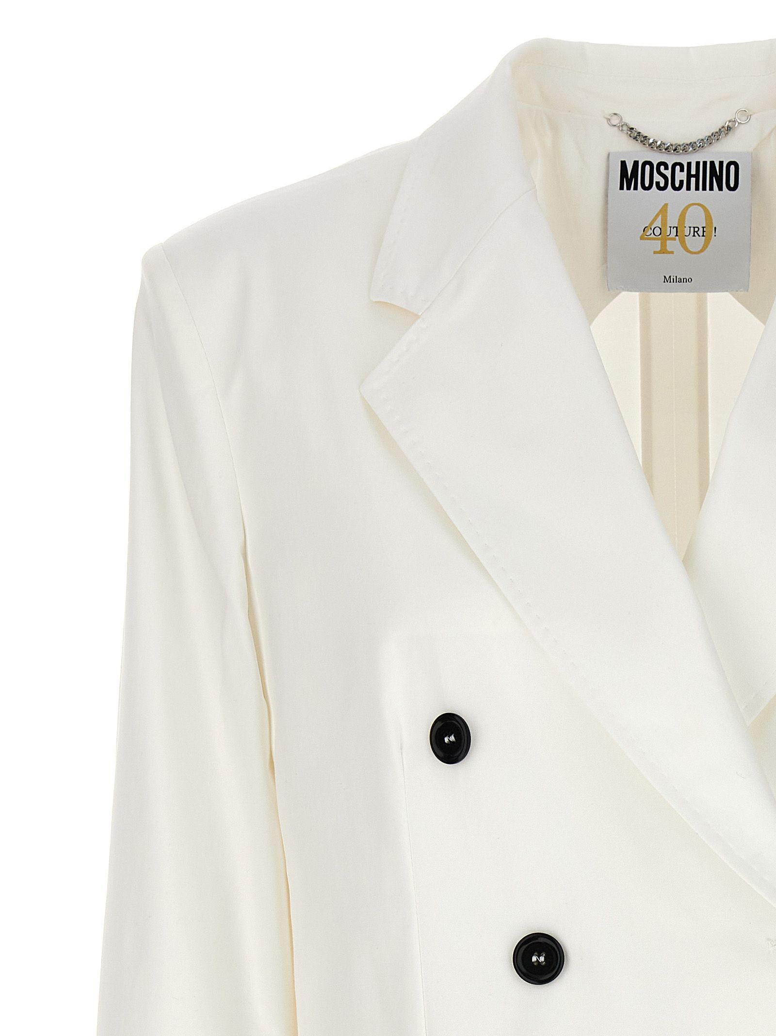 Cotton Women's Blazer - Moschino - Modalova