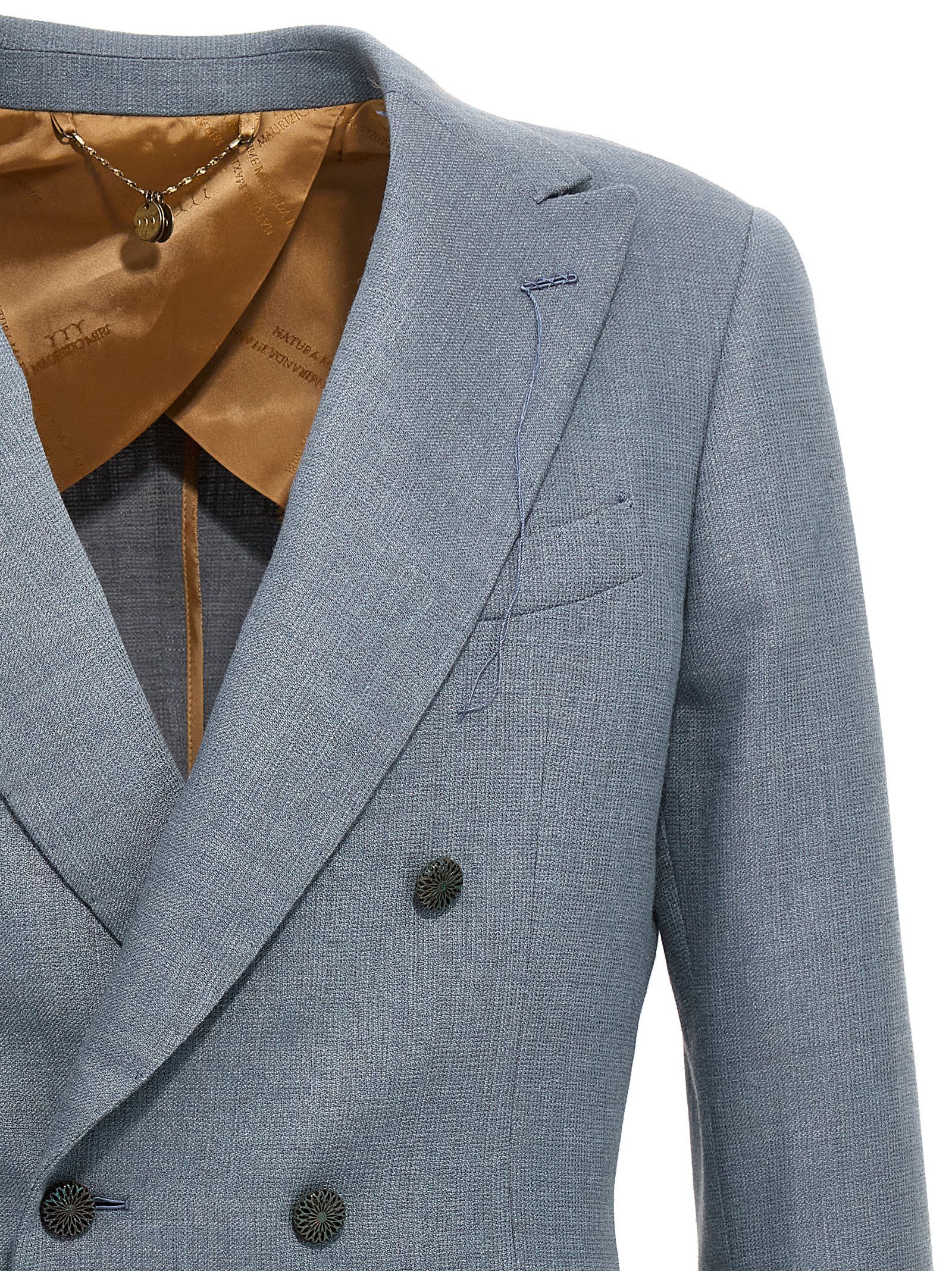 Silk Men's Blazer - MAURIZIO MIRI - Modalova