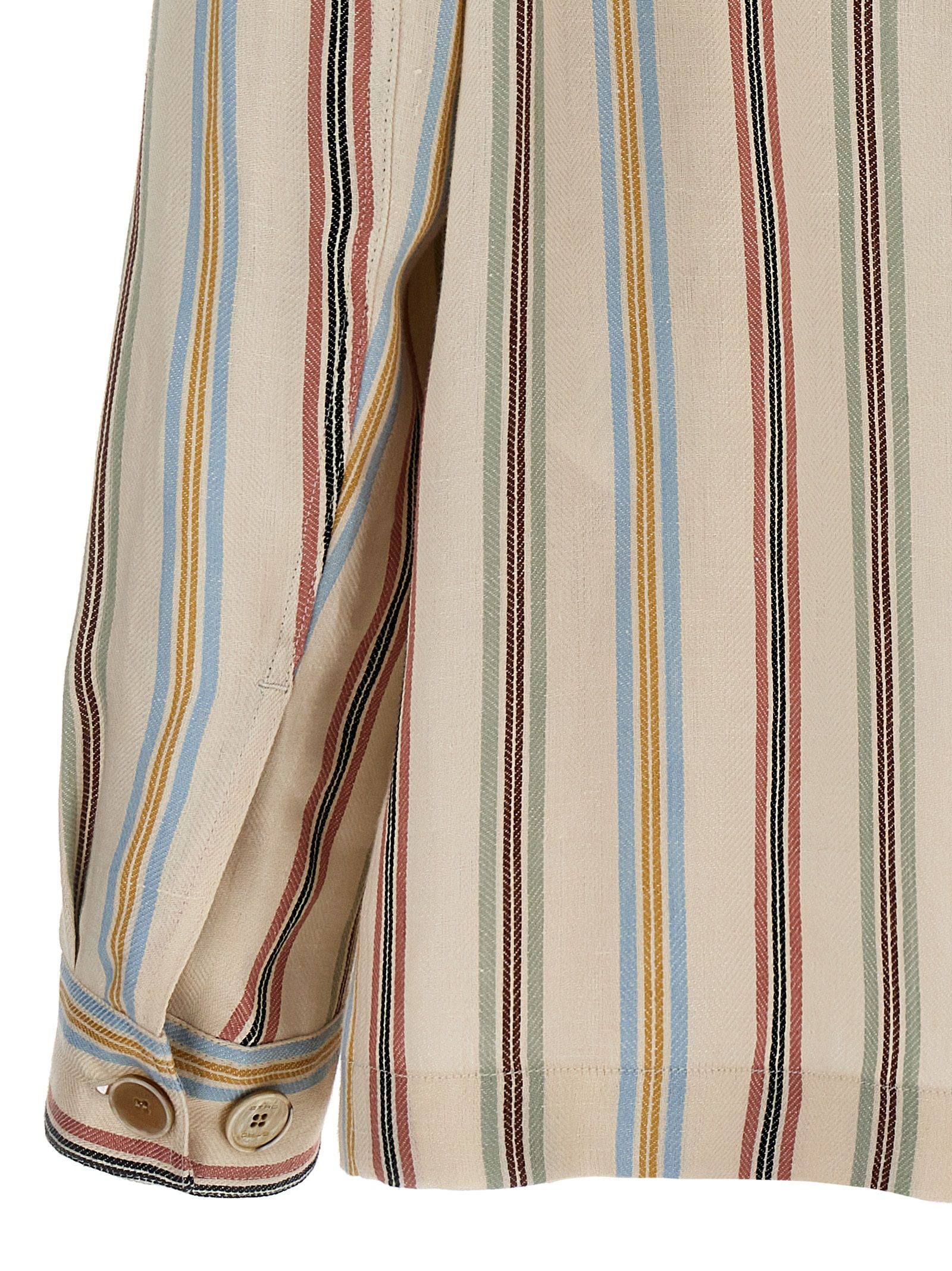 Etro Multicolor Linen Men's Blouse - Etro - Modalova