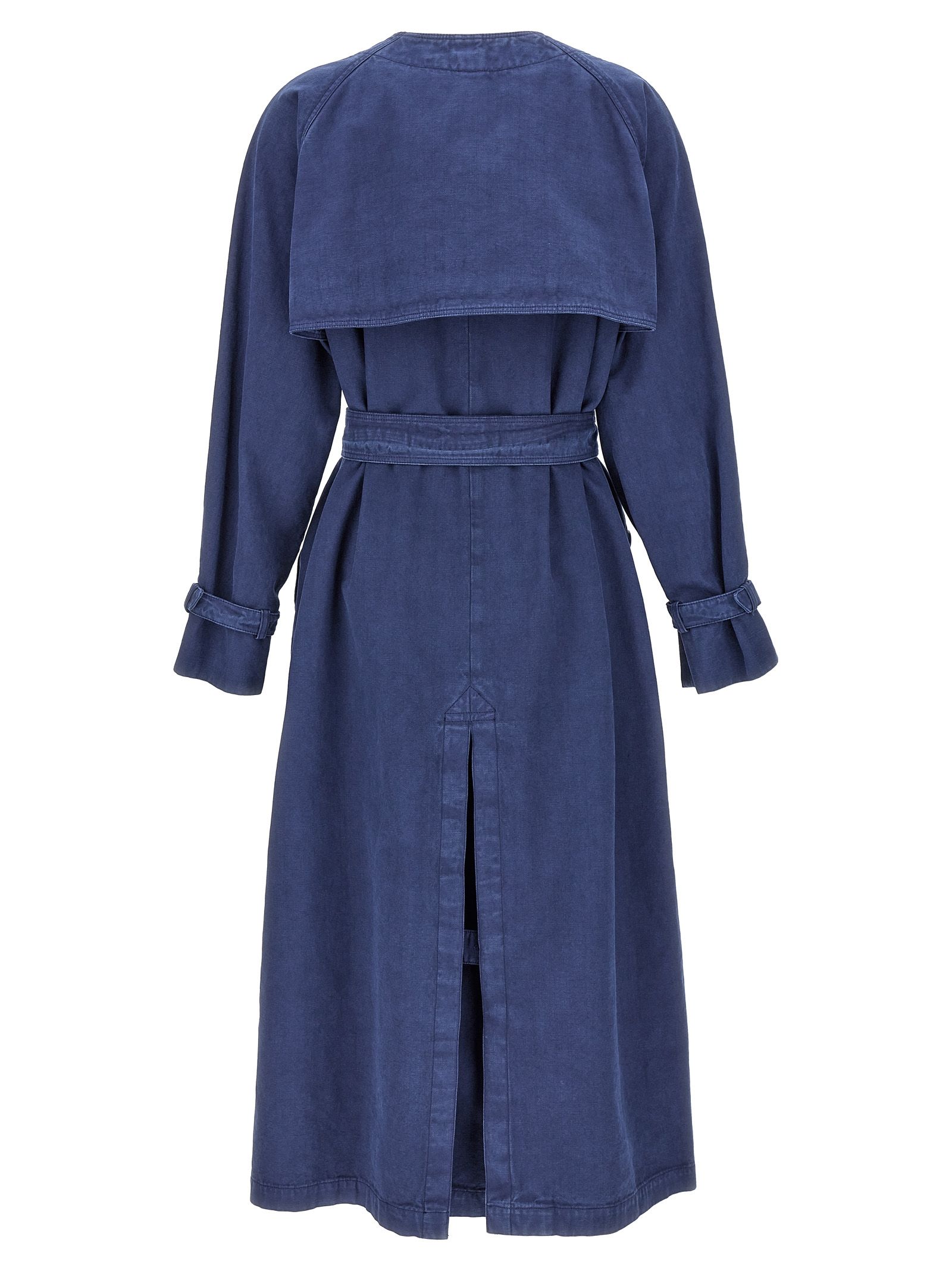 Max Mara Blue Cotton Women's Coat - Max Mara - Modalova