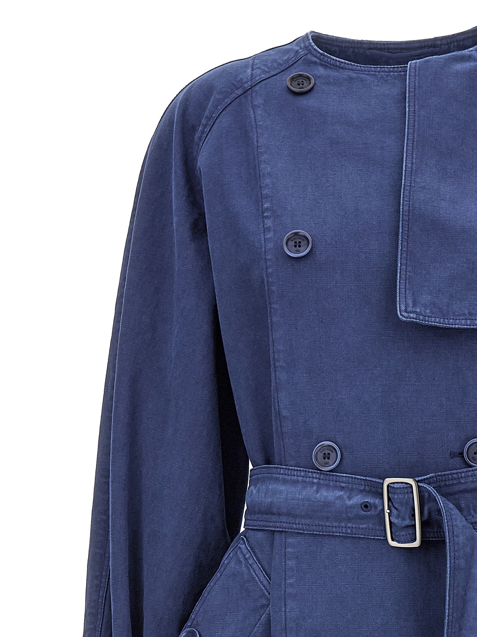 Max Mara Blue Cotton Women's Coat - Max Mara - Modalova