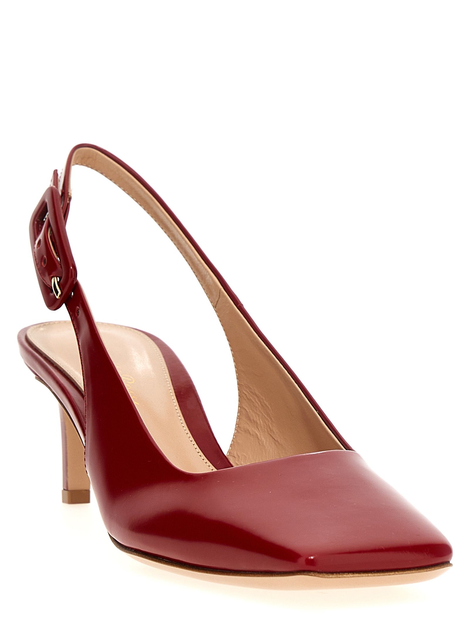 Goatskin Mid Heel Women's Pumps - Gianvito Rossi - Modalova