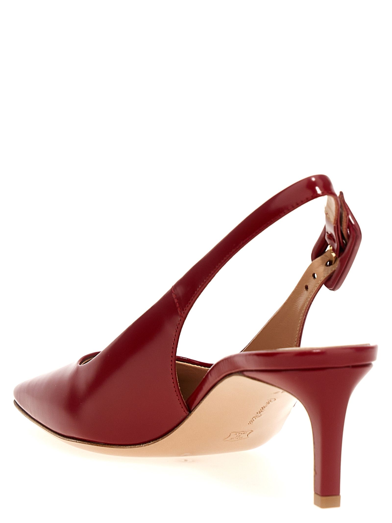 Goatskin Mid Heel Women's Pumps - Gianvito Rossi - Modalova