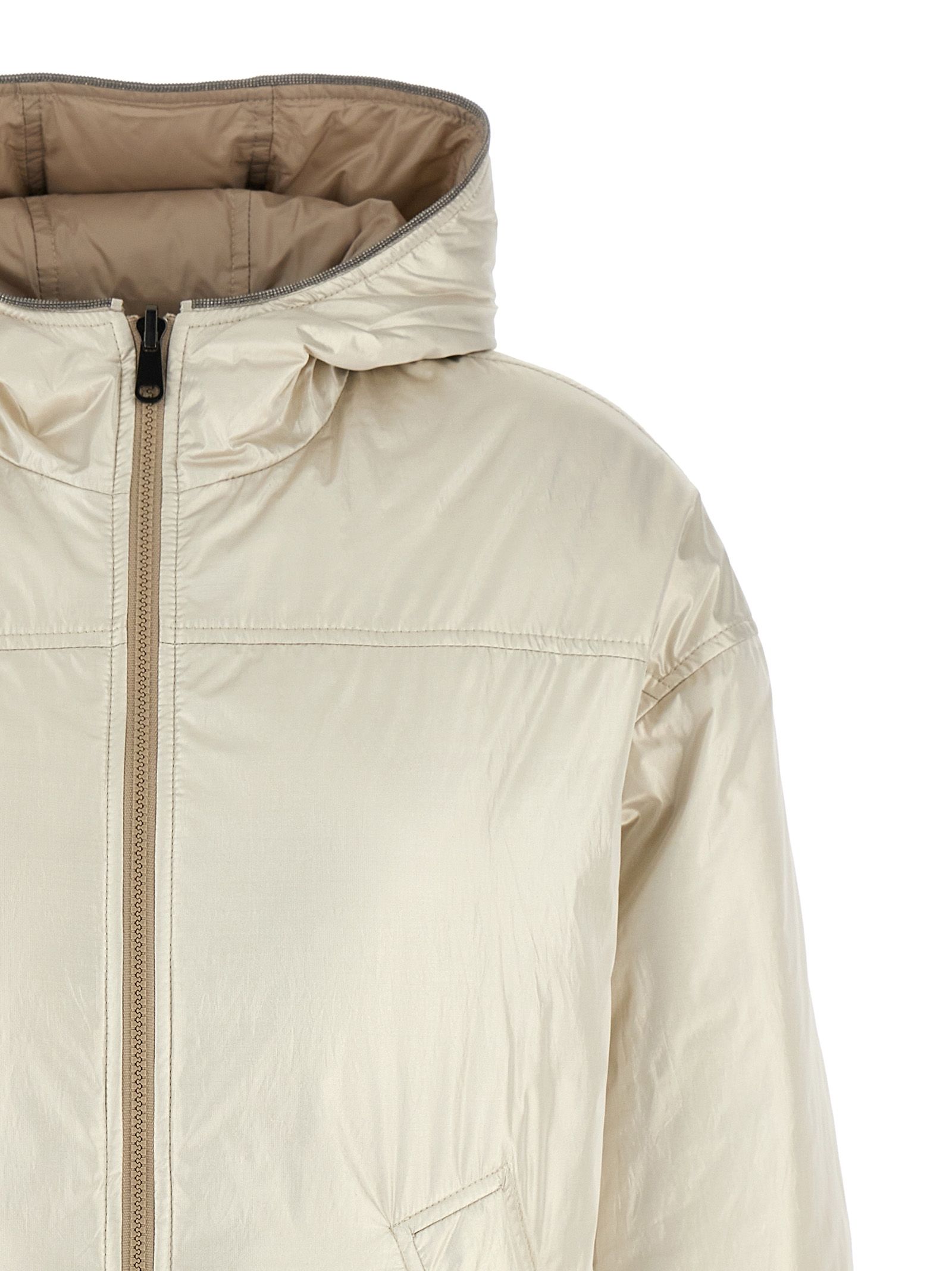 Polyester Full-Length Women's Jacket - Brunello Cucinelli - Modalova