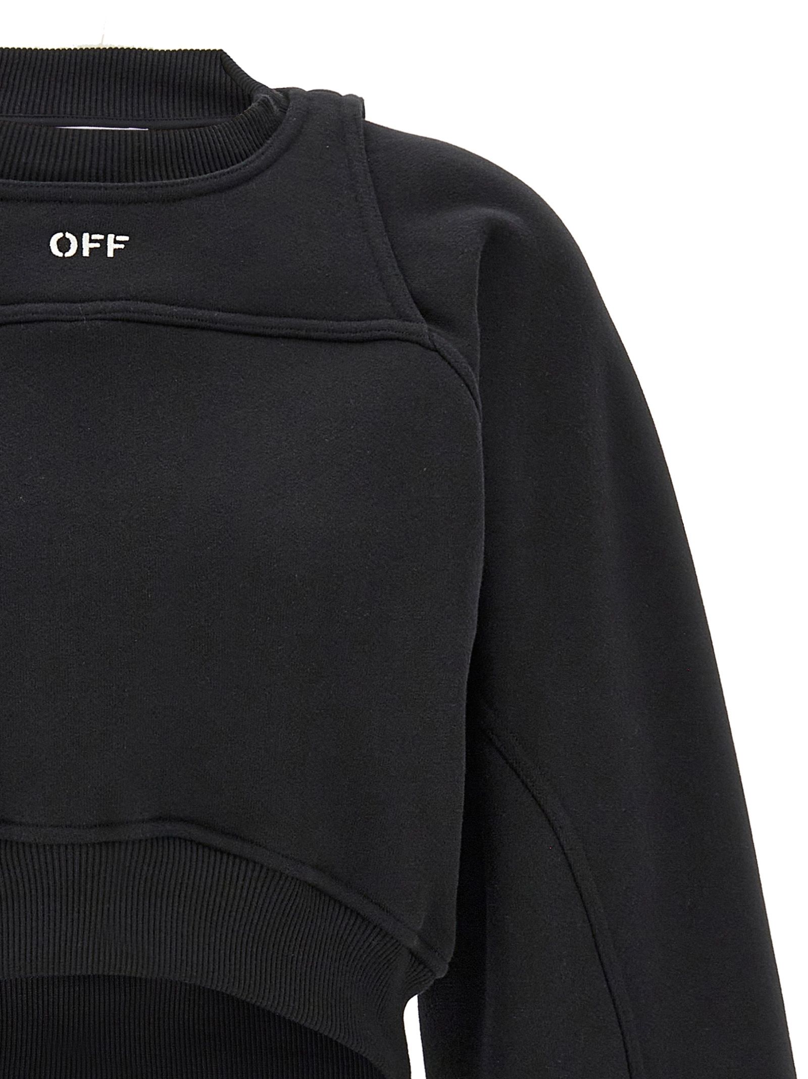 Cotton Women's Sweatshirt - Off-White - Modalova
