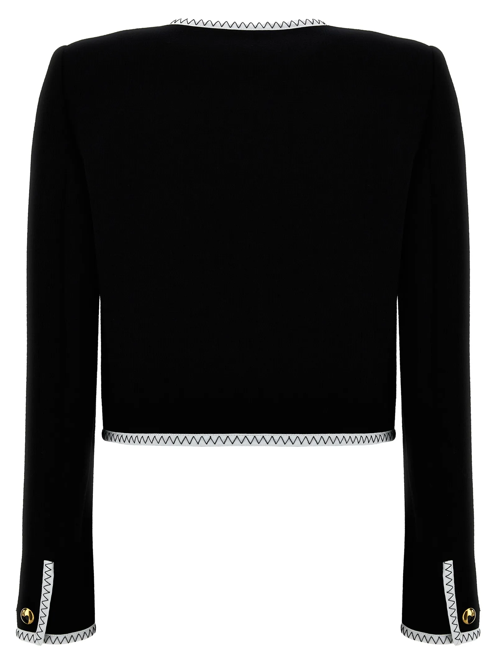 Viscose Full-Length Women's Jacket - Moschino - Modalova