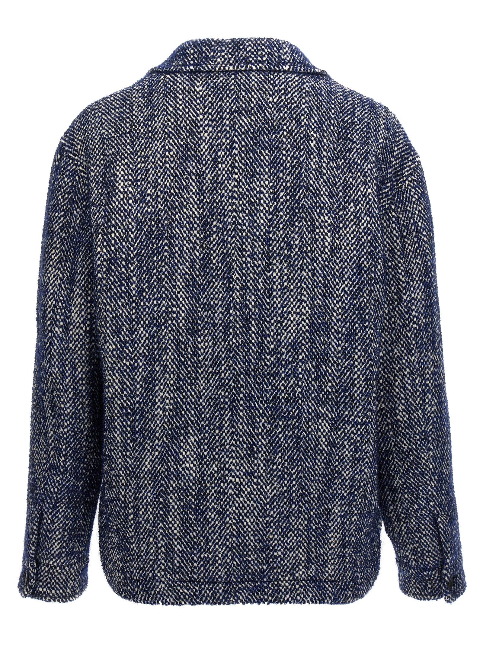 Wool Full-Length Men's Jacket - Etro - Modalova