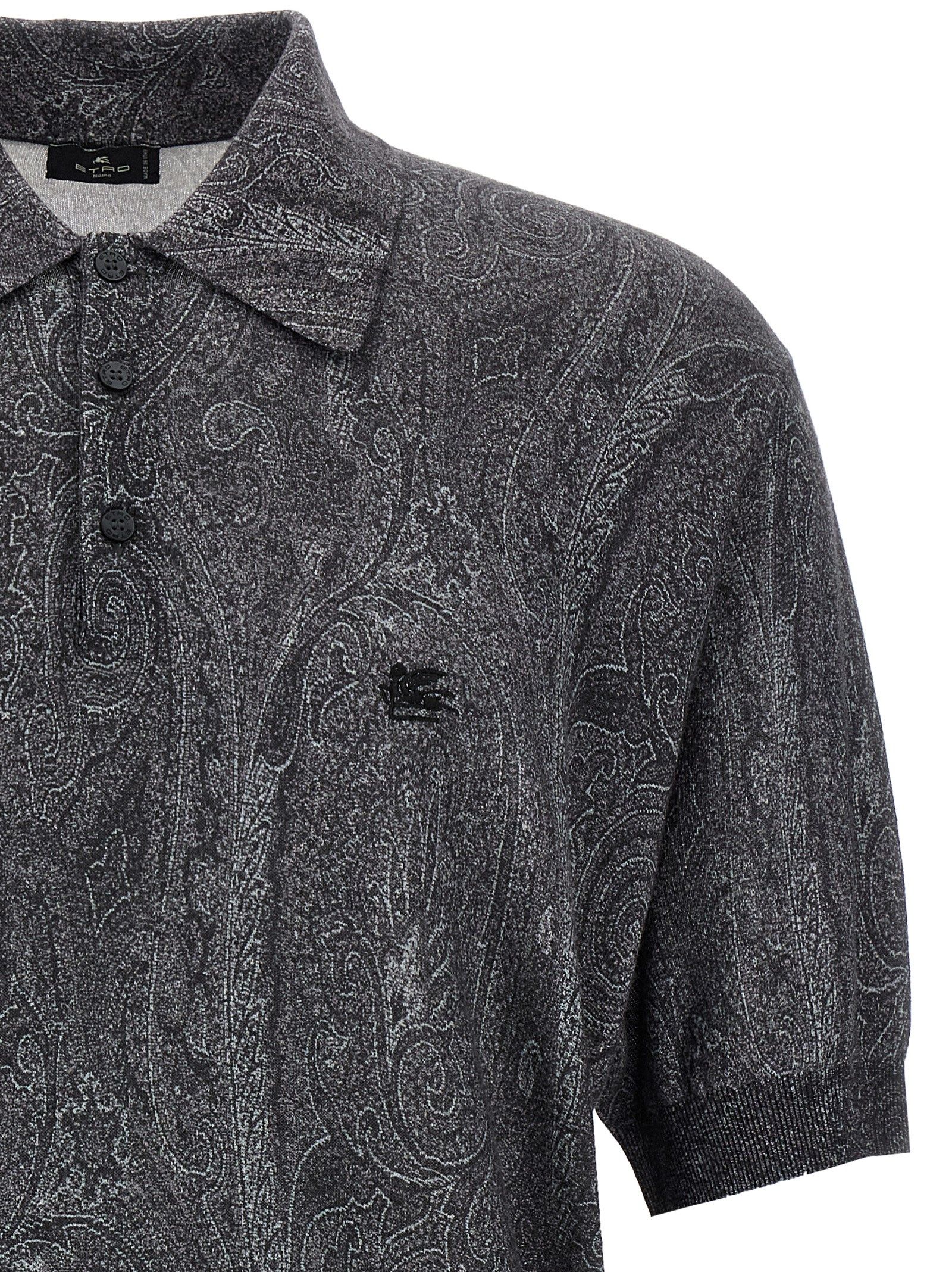 Silk Polo Men's Shirt - Etro - Modalova