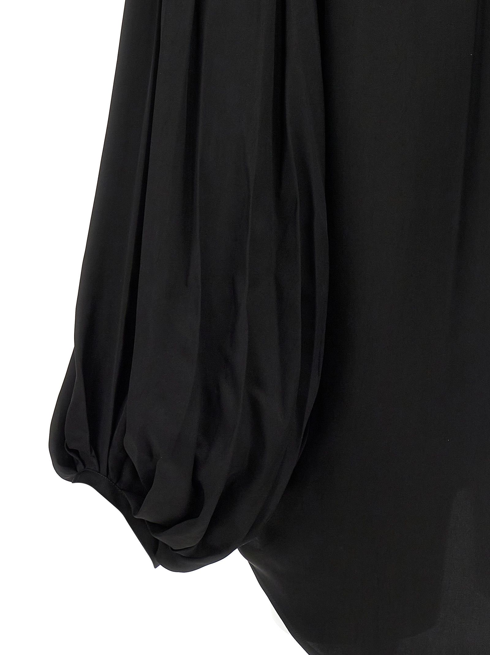 Khaite Black Cupro Women's Blouse - Khaite - Modalova