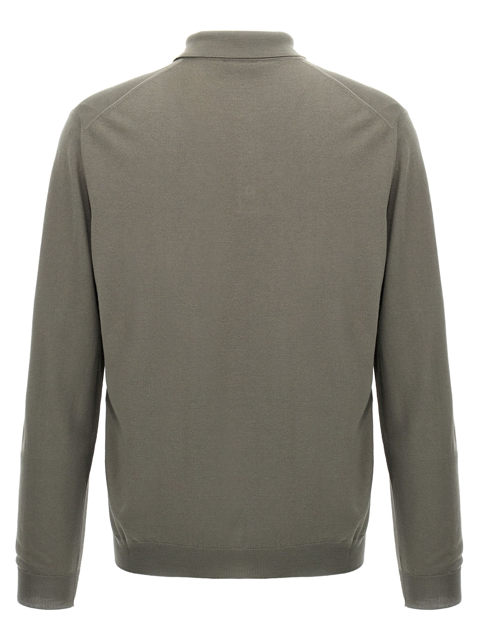 Virgin Wool Polo Men's Shirt - ZANONE - Modalova