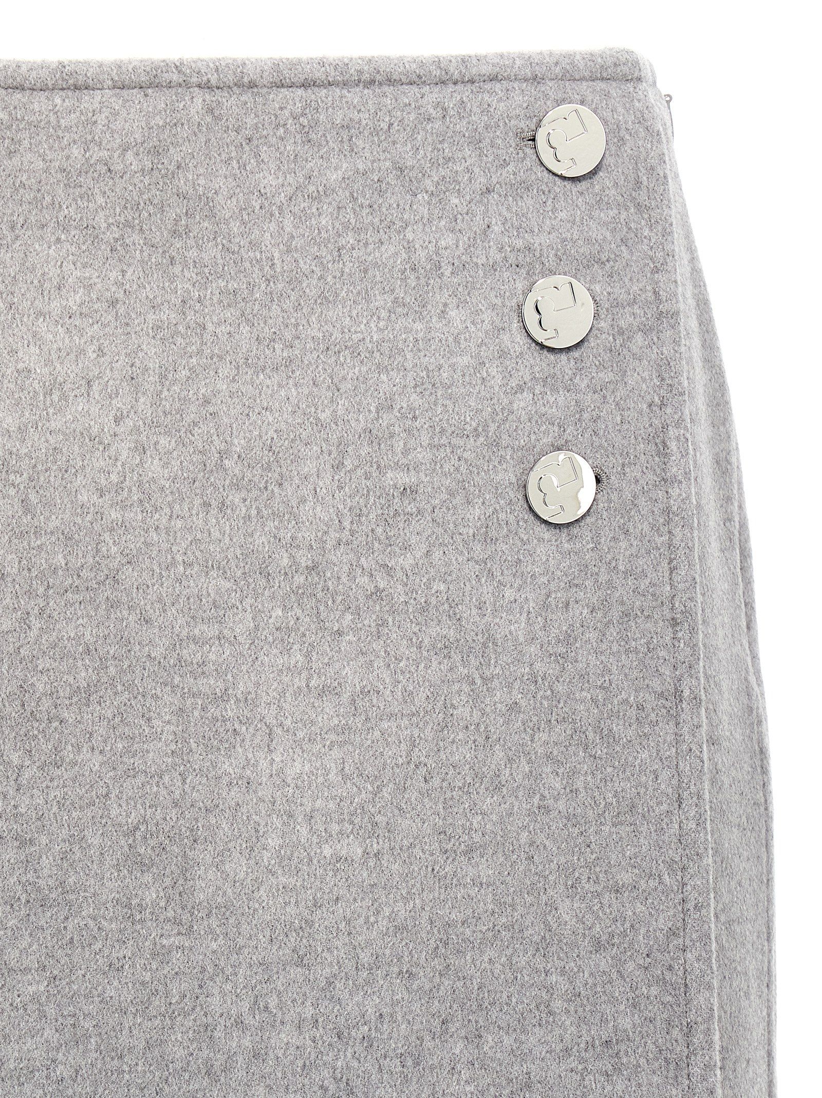 Wool Long Women's Skirt - Tory Burch - Modalova