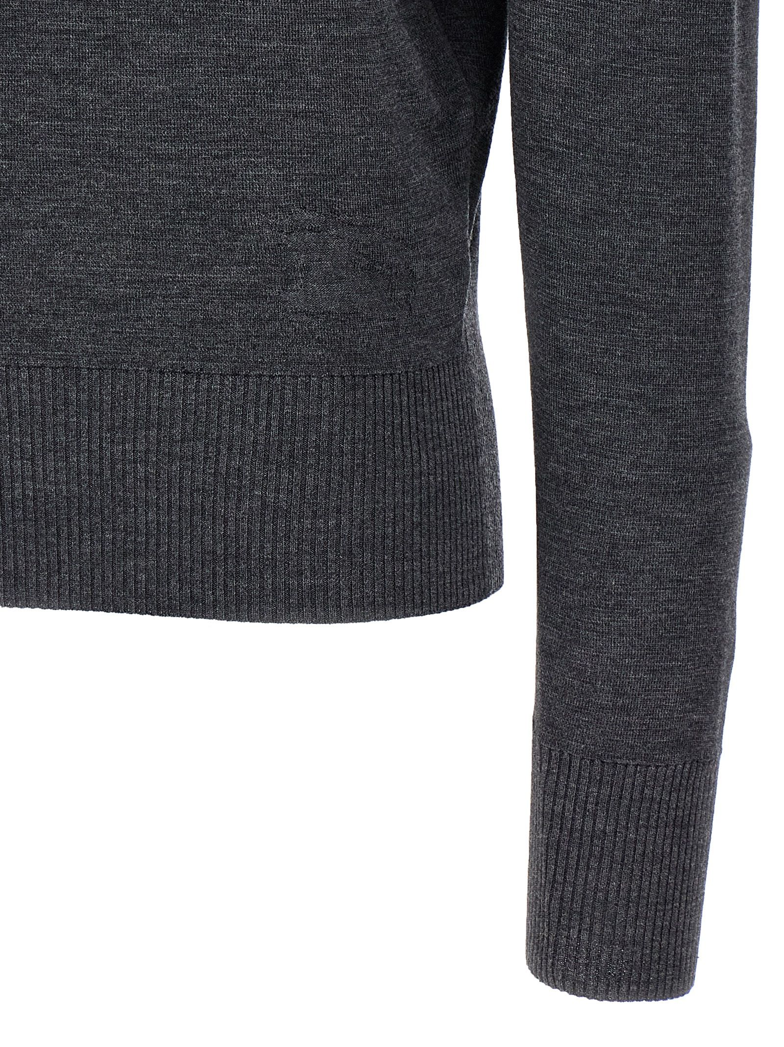 Burberry Gray Wool Women's Cardigan - Burberry - Modalova