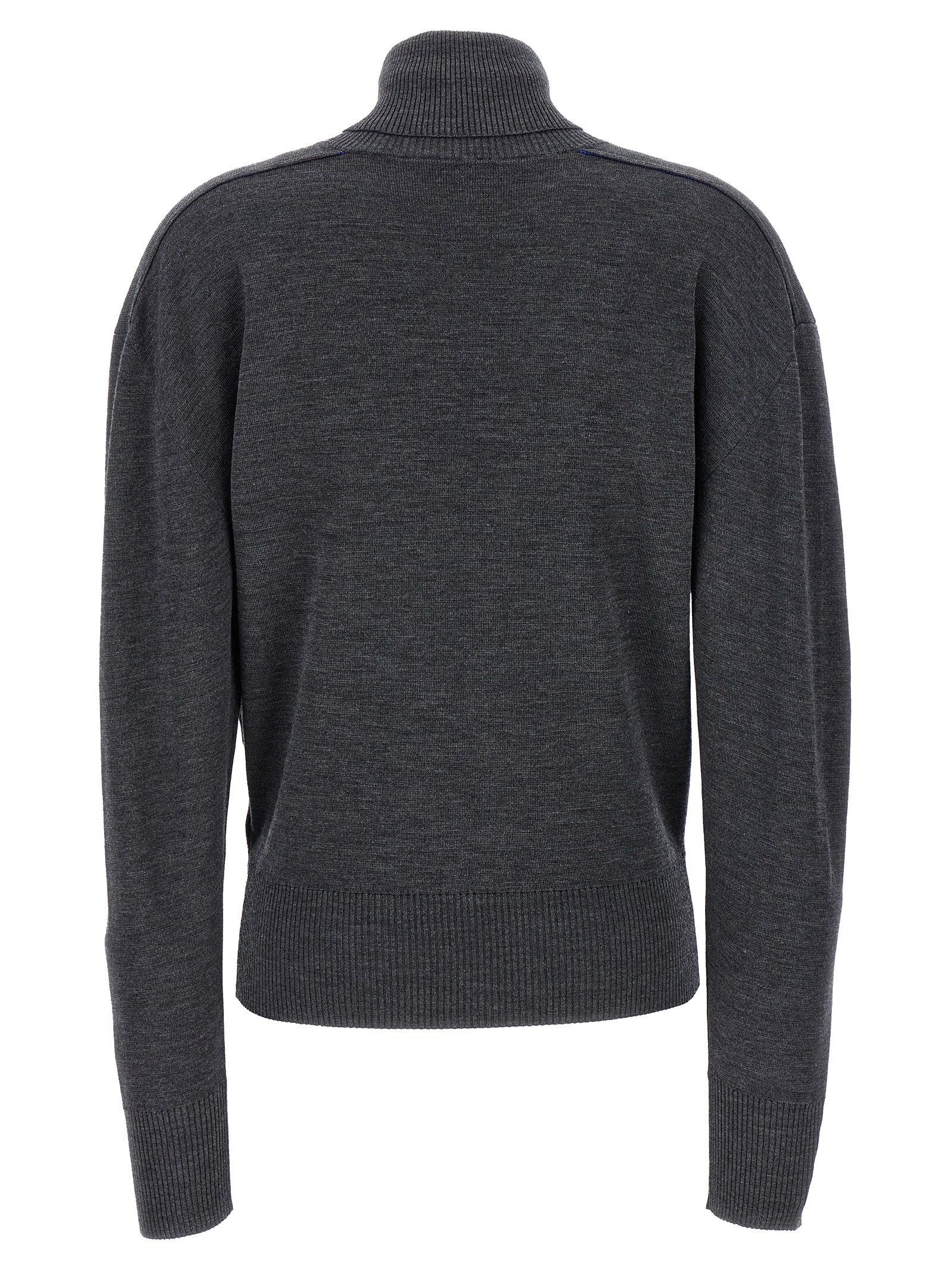 Burberry Gray Wool Women's Cardigan - Burberry - Modalova