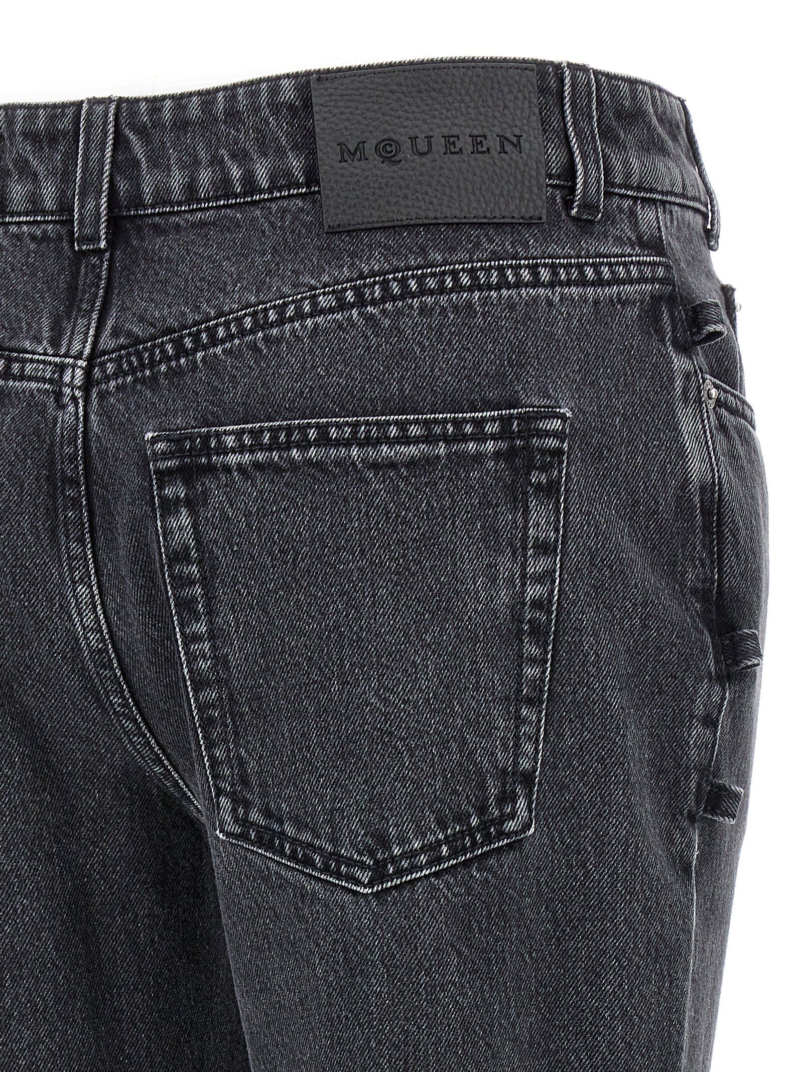 Cotton Flared Women's Jeans - Alexander McQueen - Modalova