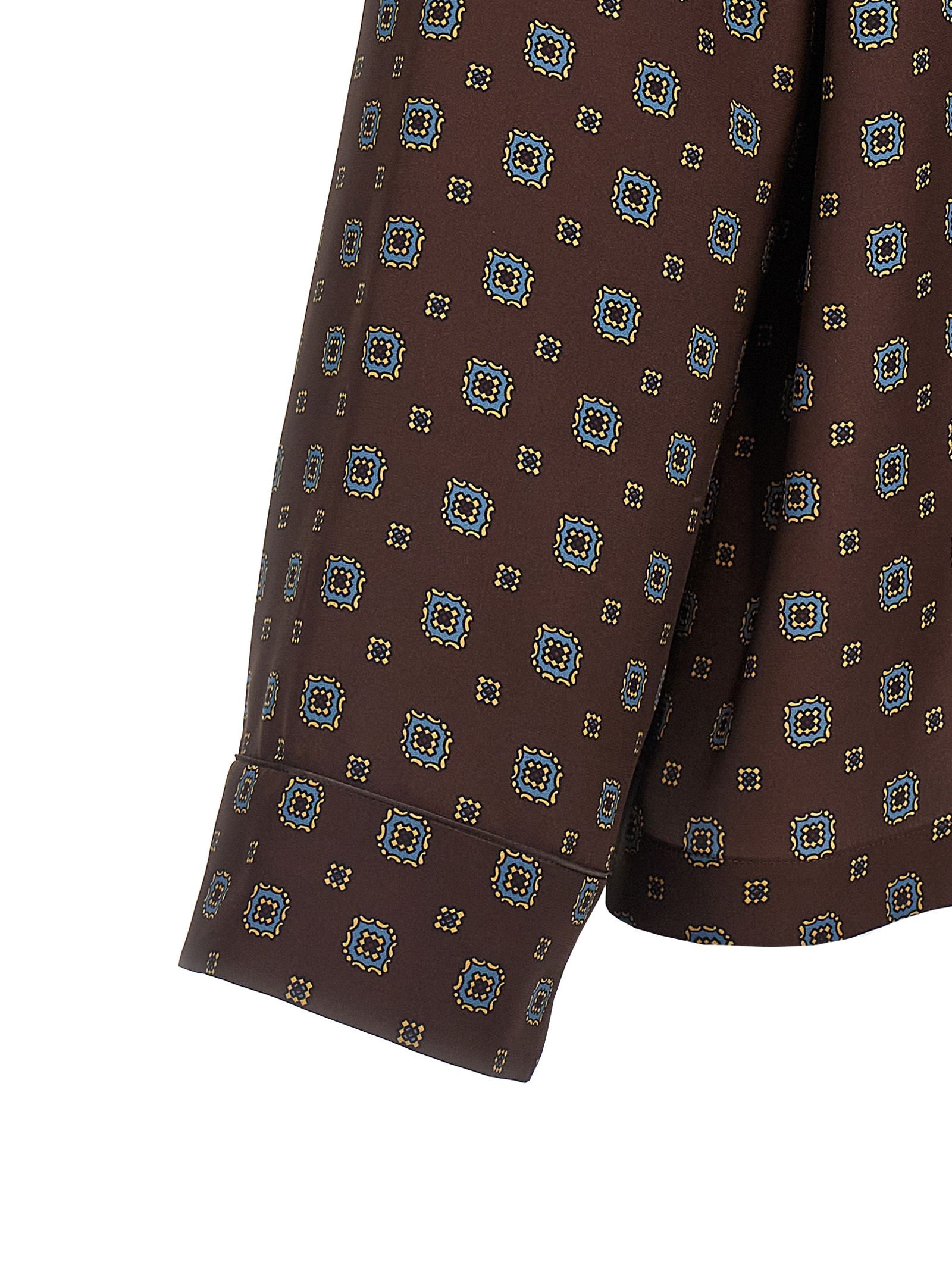 Moschino Brown Silk Women's Blouse - Moschino - Modalova