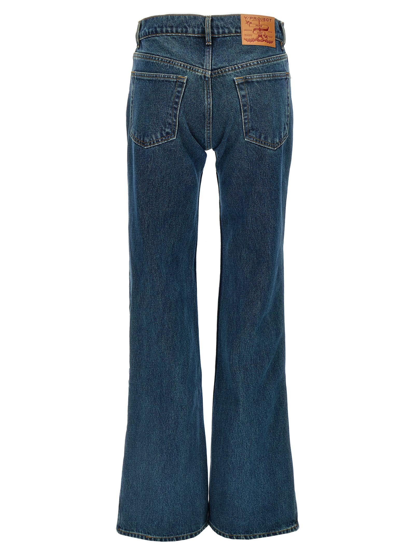 Cotton Flared Women's Jeans - Y/PROJECT - Modalova
