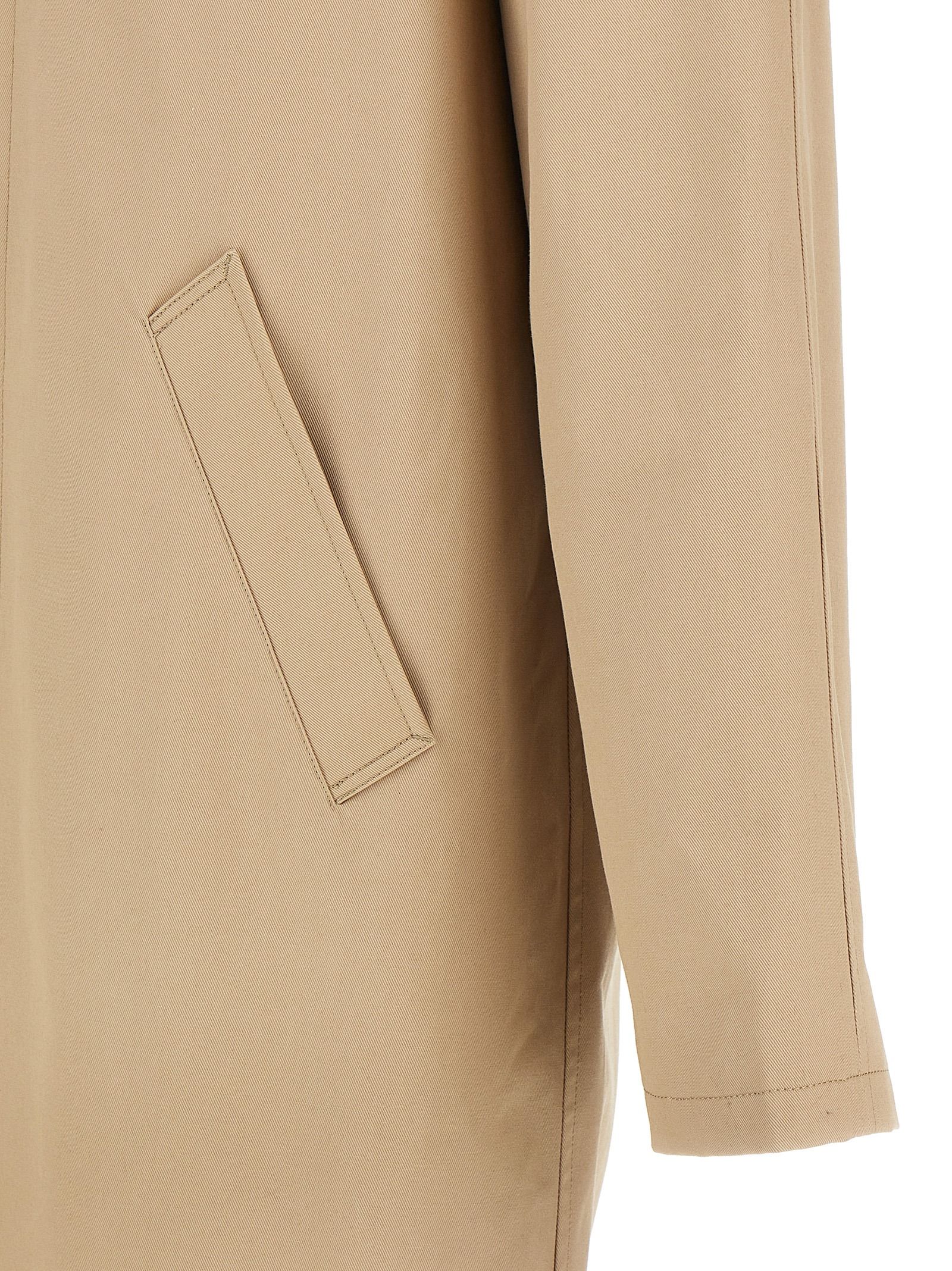A.P.C. Beige Cotton Men's Coat - A.P.C. - Modalova